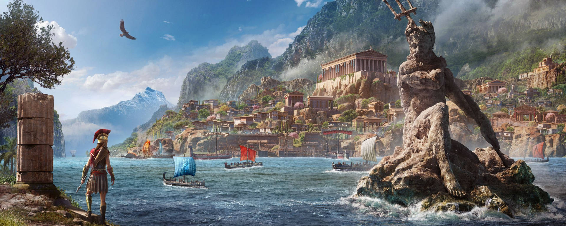 Assassin's Creed Odyssey 2560X1024 Wallpaper and Background Image