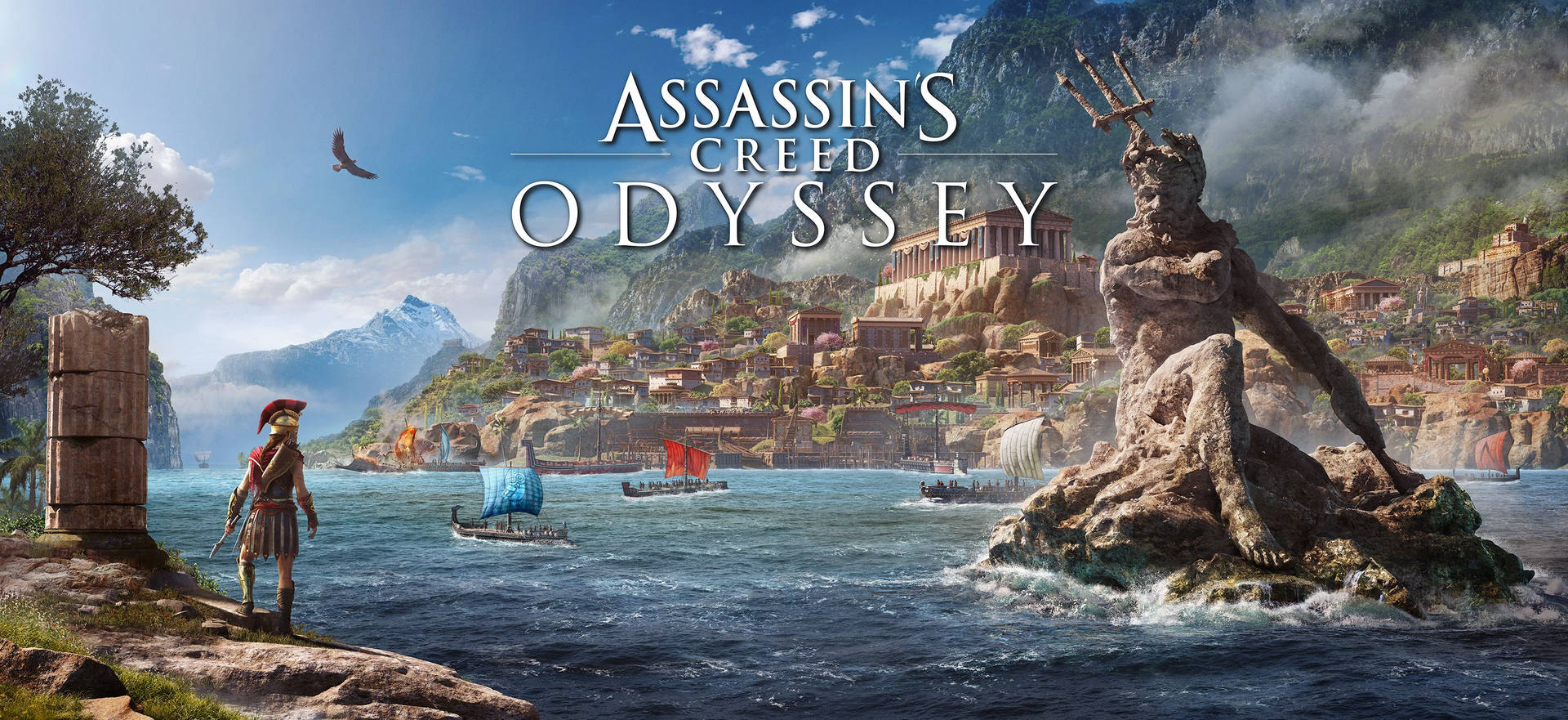 3000X1377 Assassin's Creed Odyssey Wallpaper and Background