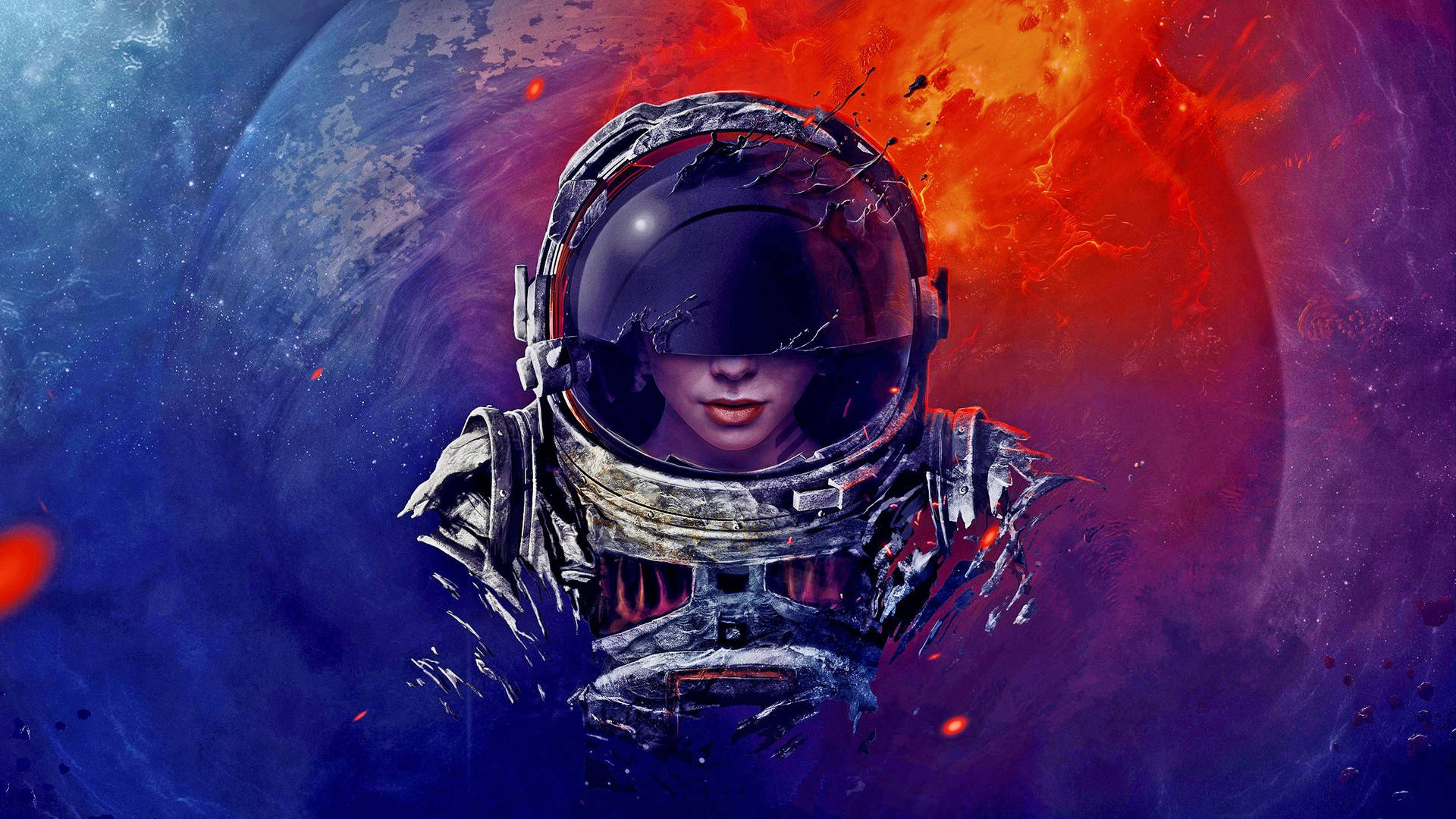 Astronaut 2560X1440 wallpaper