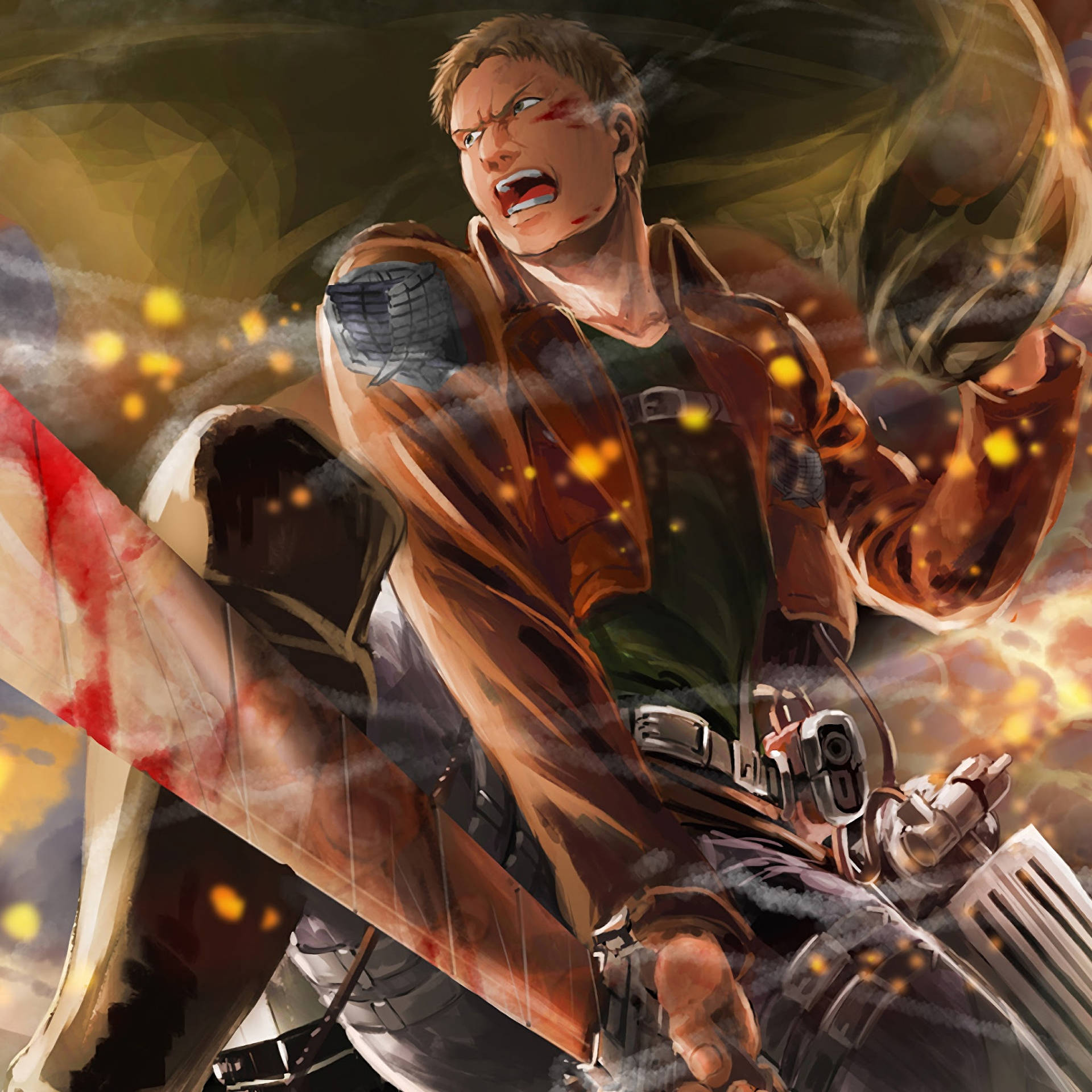 Attack On Titan 2048X2048 Wallpaper and Background Image