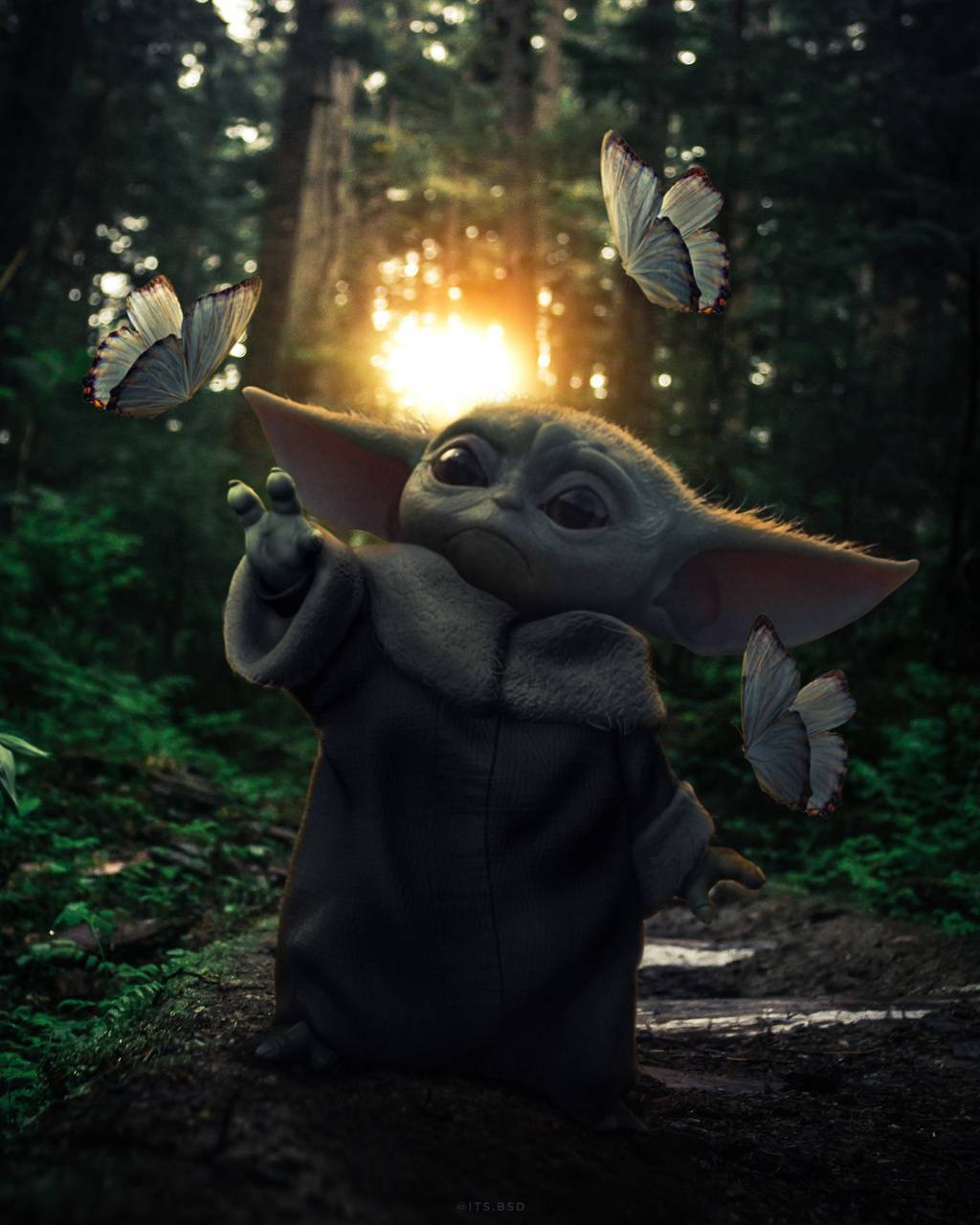 1024X1280 Baby Yoda Wallpaper and Background