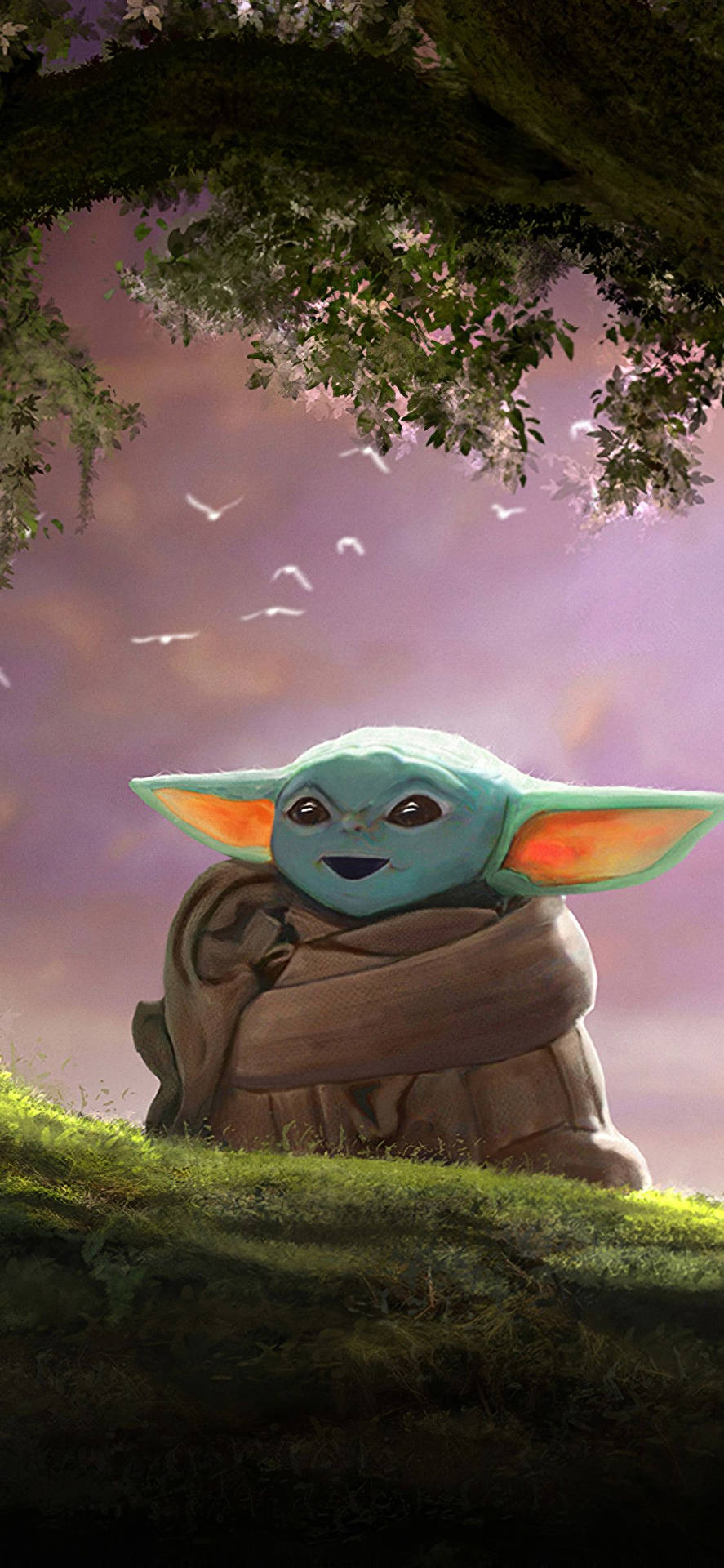 Baby Yoda 1125X2436 wallpaper
