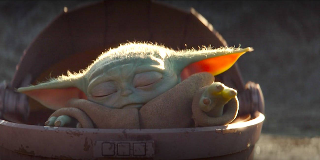 Baby Yoda 1300X650 Wallpaper and Background Image