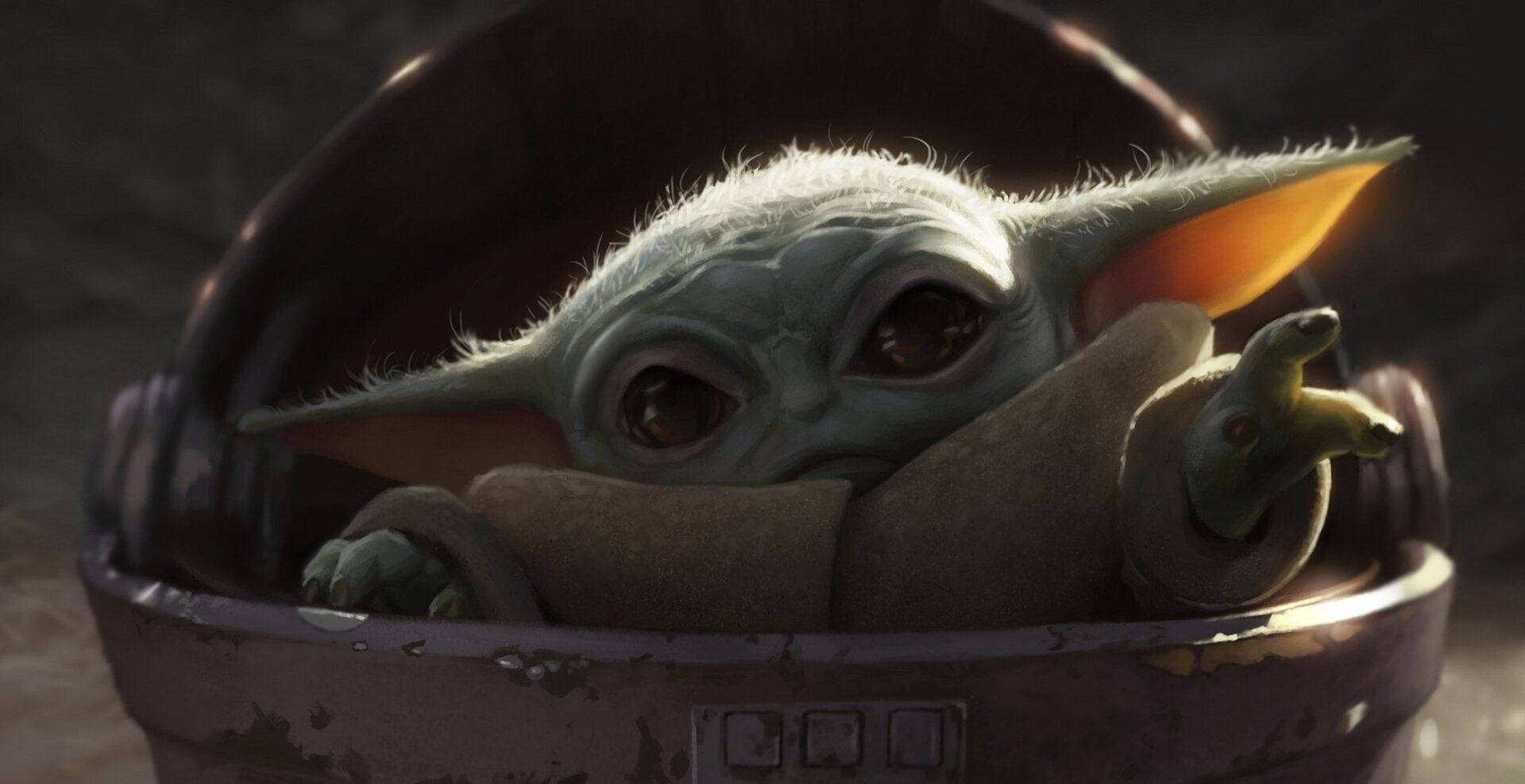 1920X987 Baby Yoda Wallpaper and Background