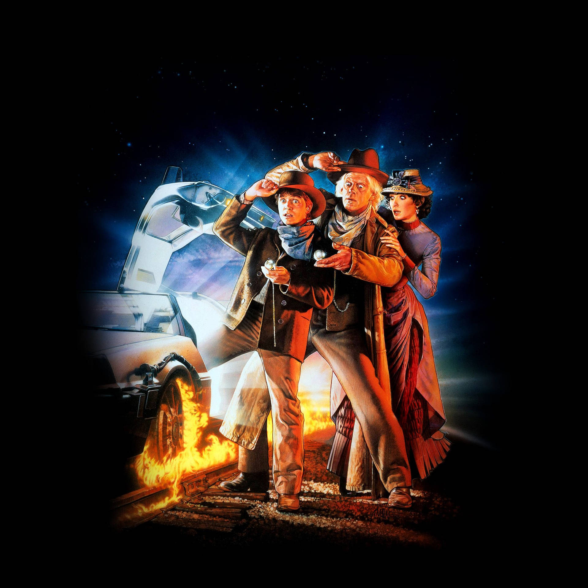 Back To The Future 2048X2048 Wallpaper and Background Image
