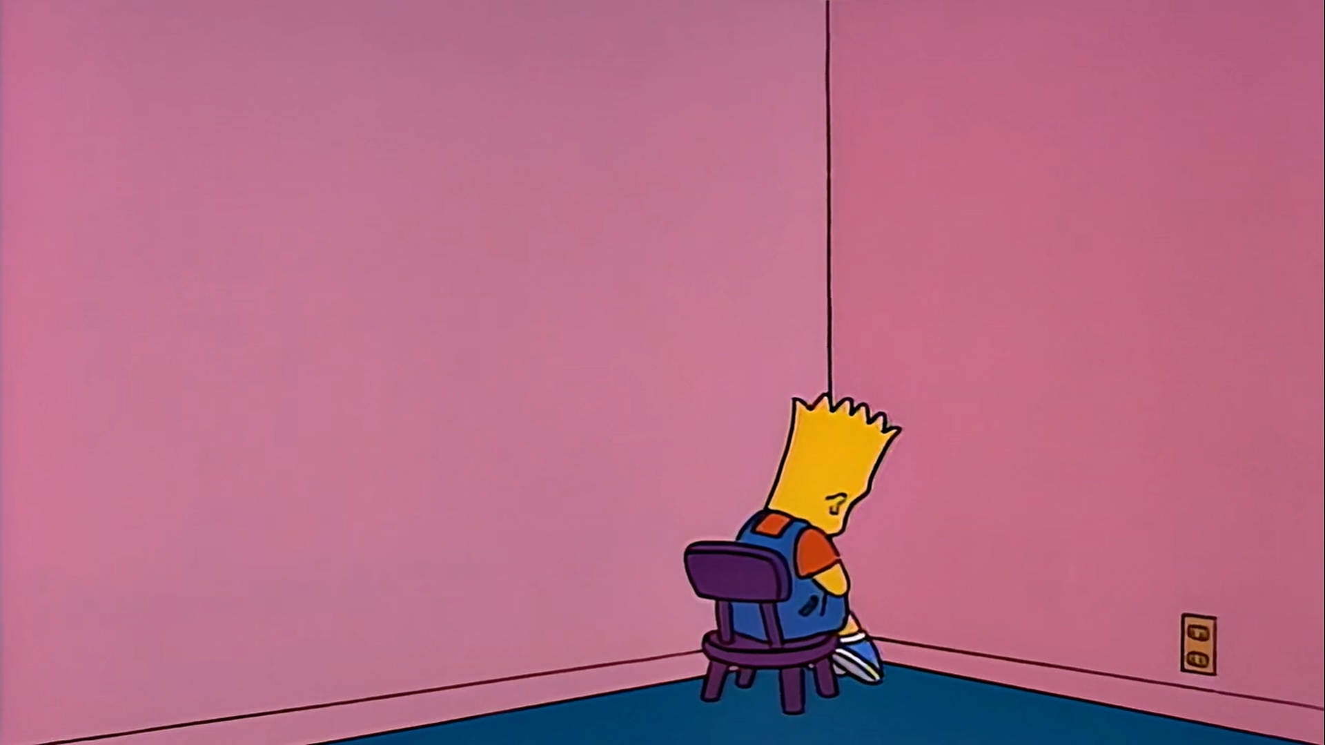 2145X1206 Bart Simpson Sad Wallpaper and Background