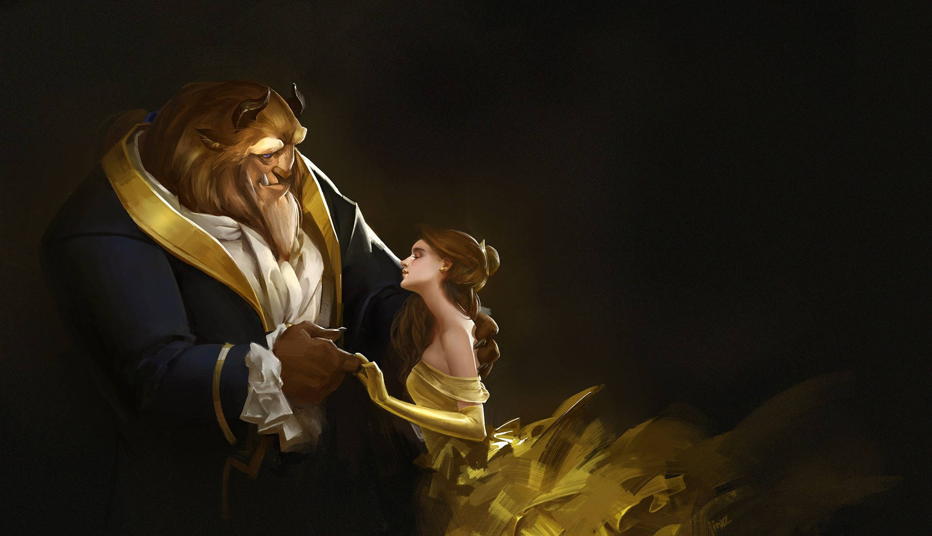 2333X1342 Beauty And The Beast Wallpaper and Background
