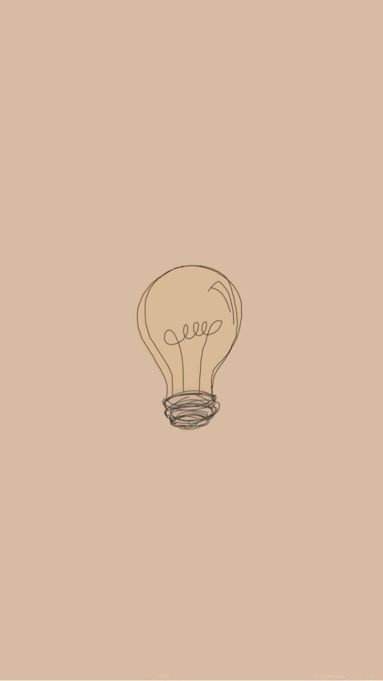 750X1333 Beige Aesthetic Wallpaper and Background