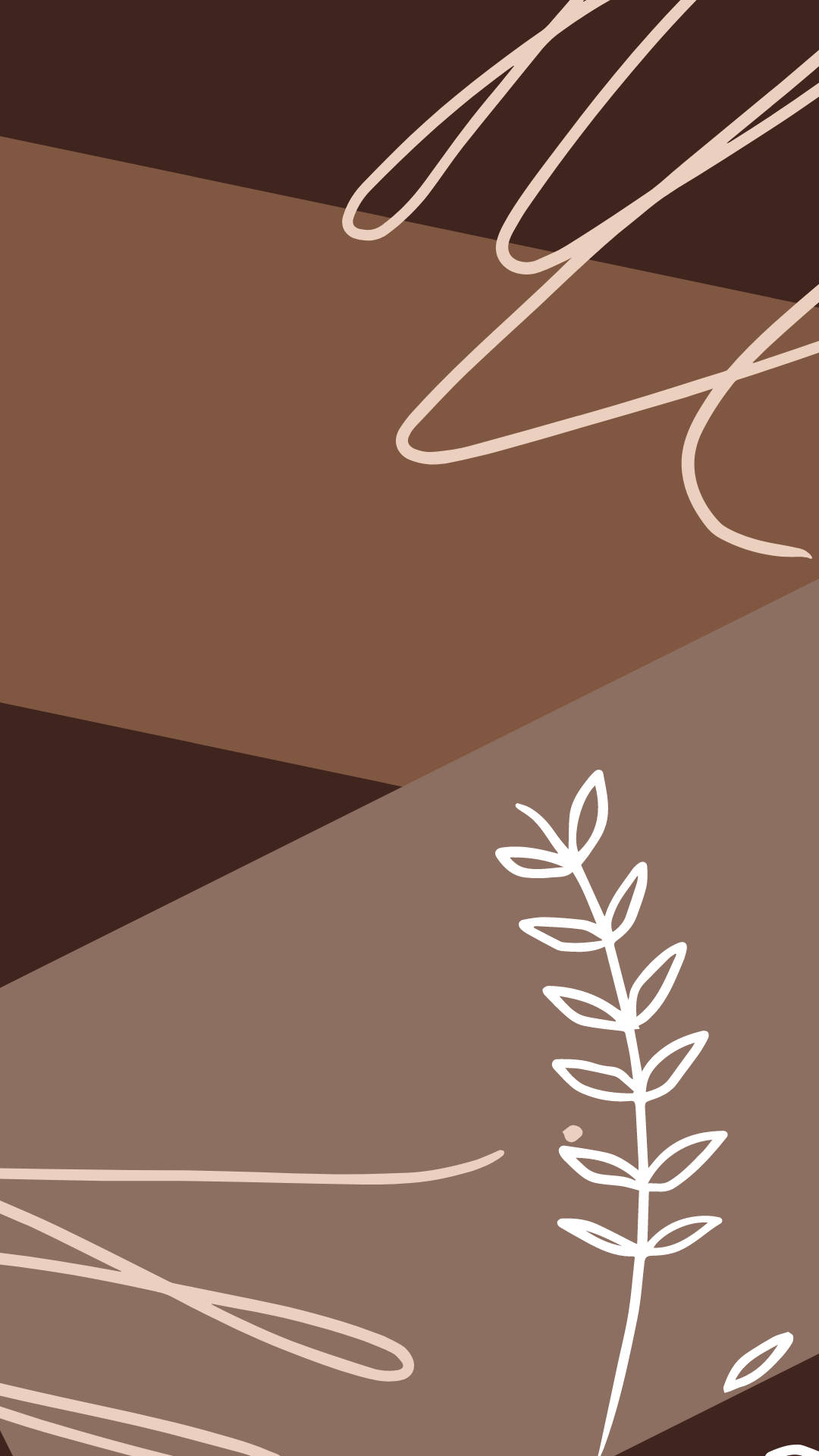 Beige Brown Aesthetic 1080X1920 Wallpaper and Background Image