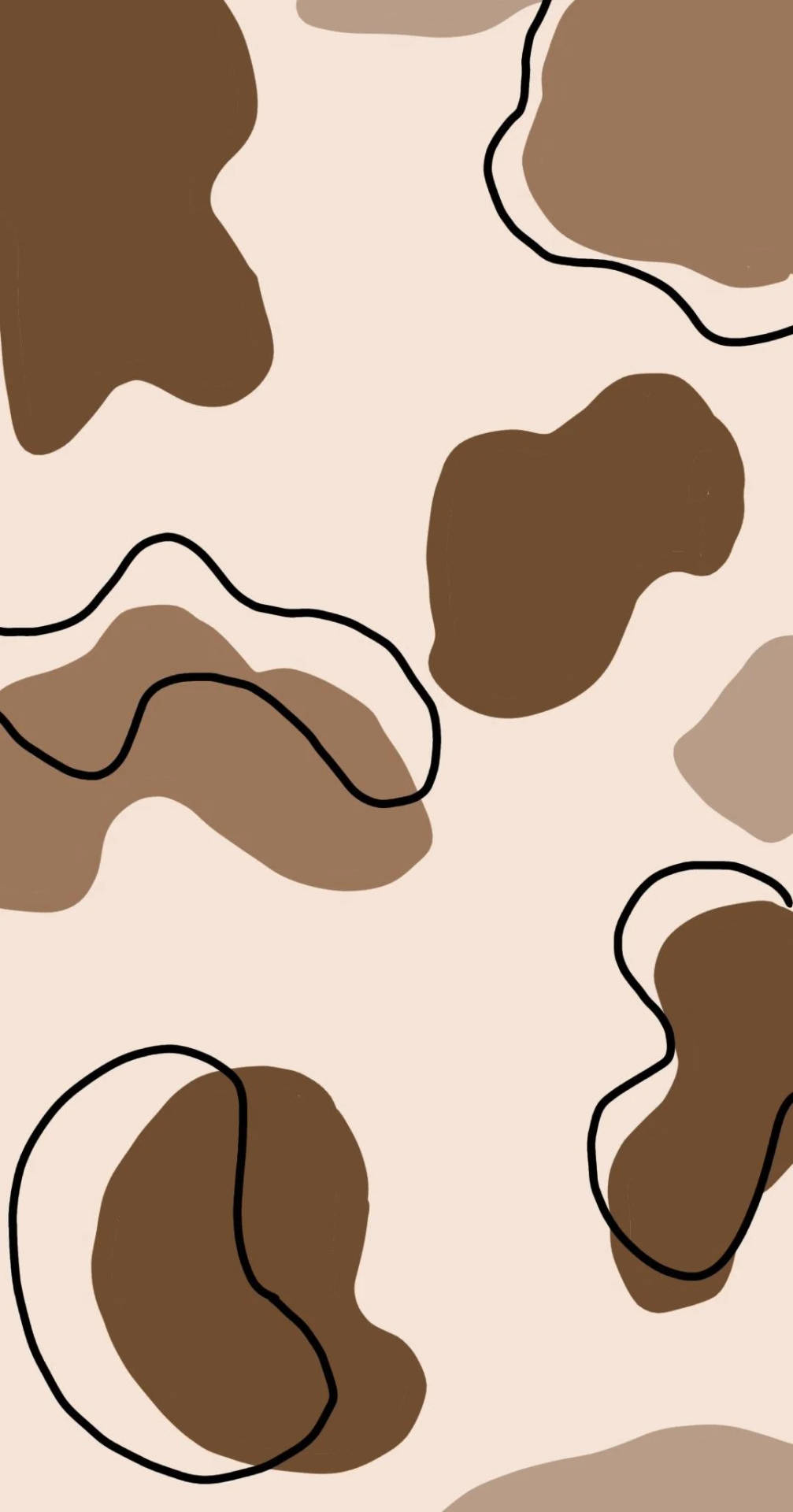 Beige Brown Aesthetic 1080X2060 Wallpaper and Background Image