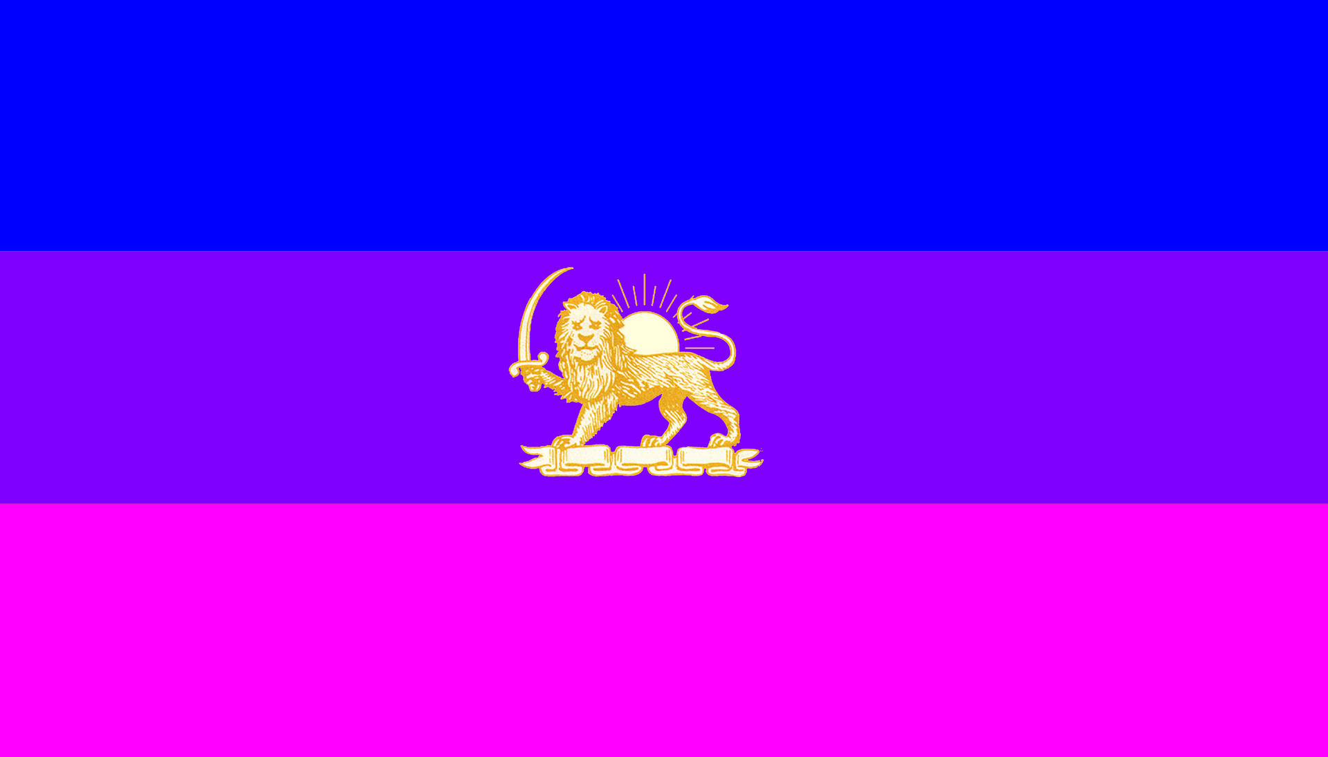 3595X2050 Bisexual Flag Wallpaper and Background