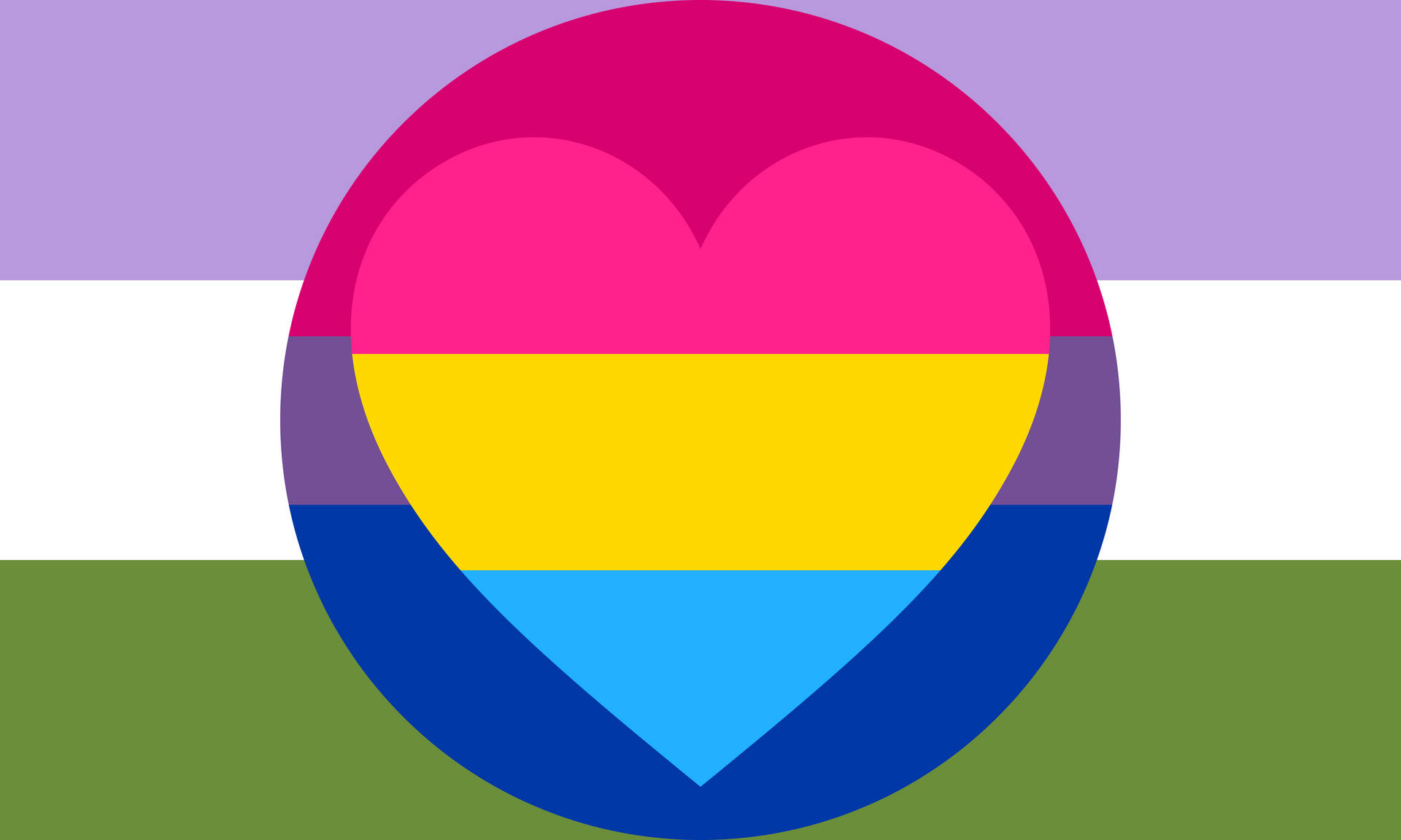 5000X3000 Bisexual Flag Wallpaper and Background