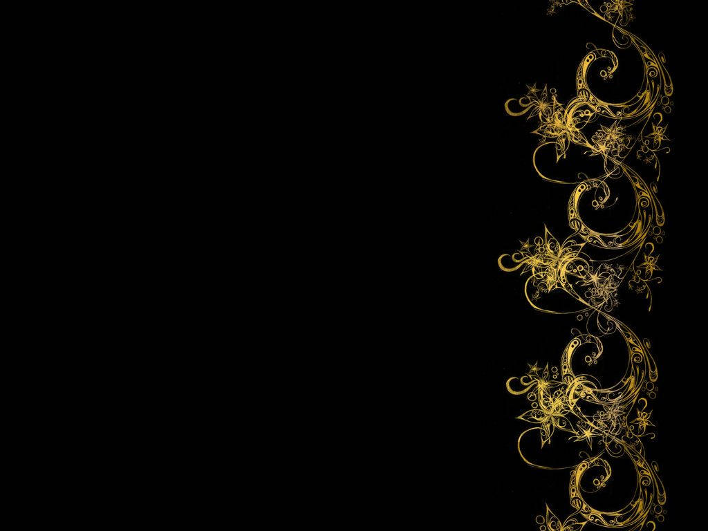 1024X768 Black And Gold Wallpaper and Background