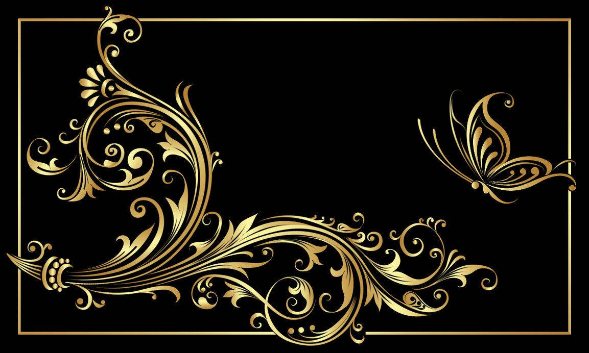Black And Gold 1153X692 Wallpaper and Background Image