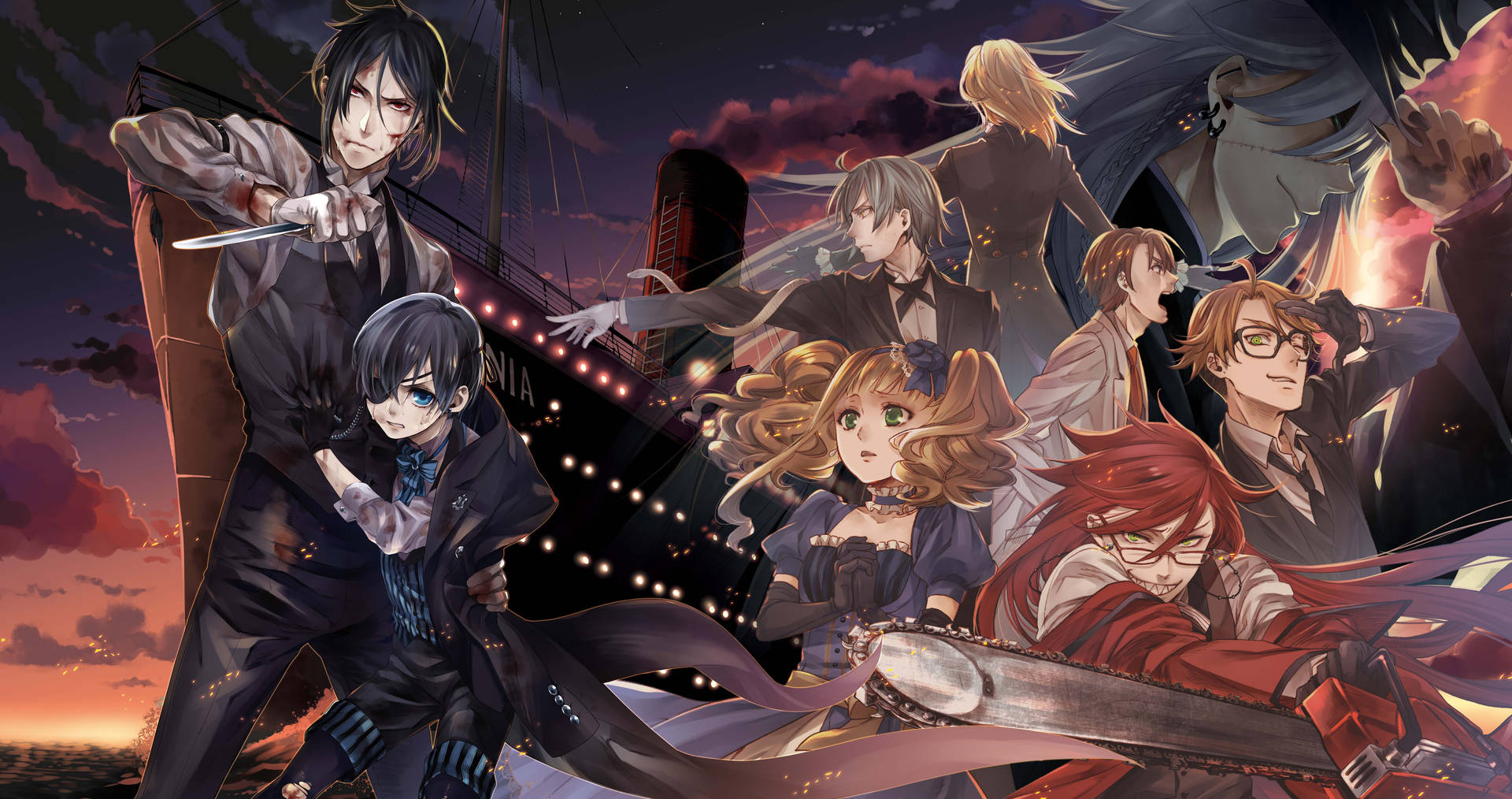 Black Butler 9412X4970 Wallpaper and Background Image