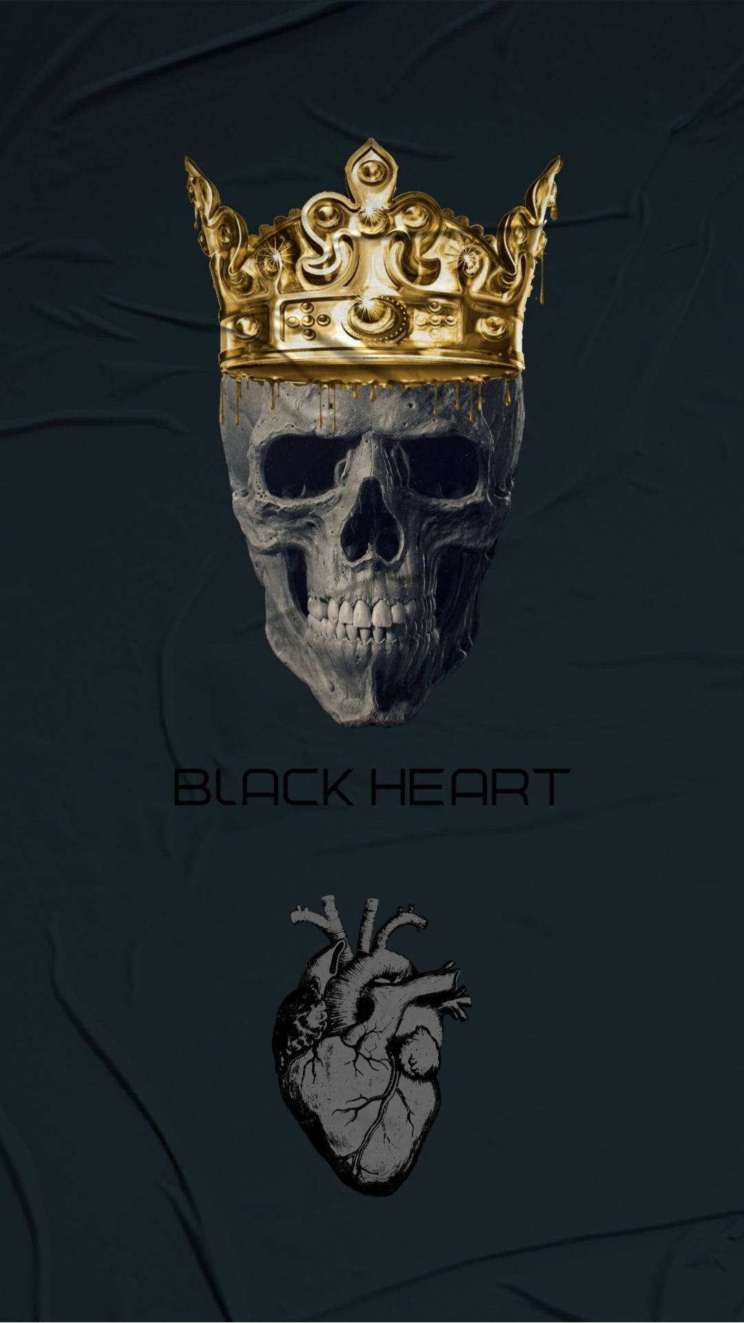 Black Heart 1080X1920 wallpaper