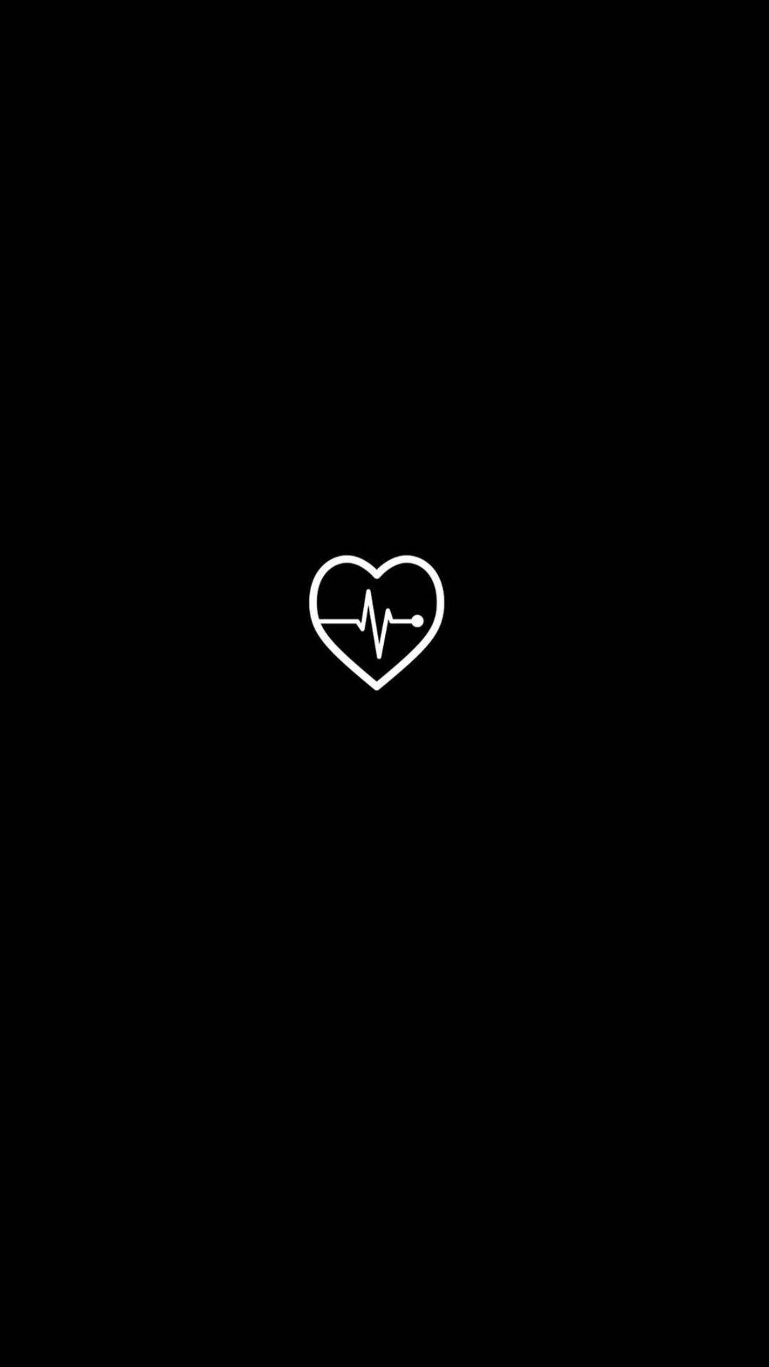 1080X1920 Black Heart Wallpaper and Background