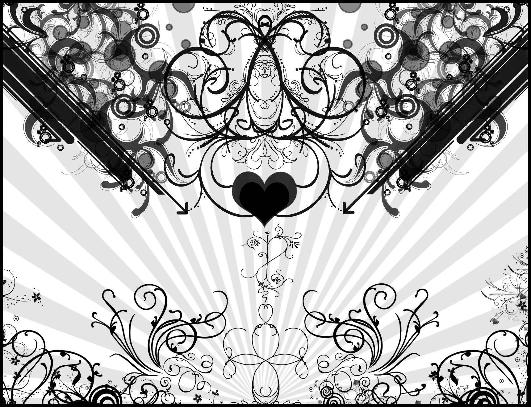 Black Heart 1720X1320 wallpaper