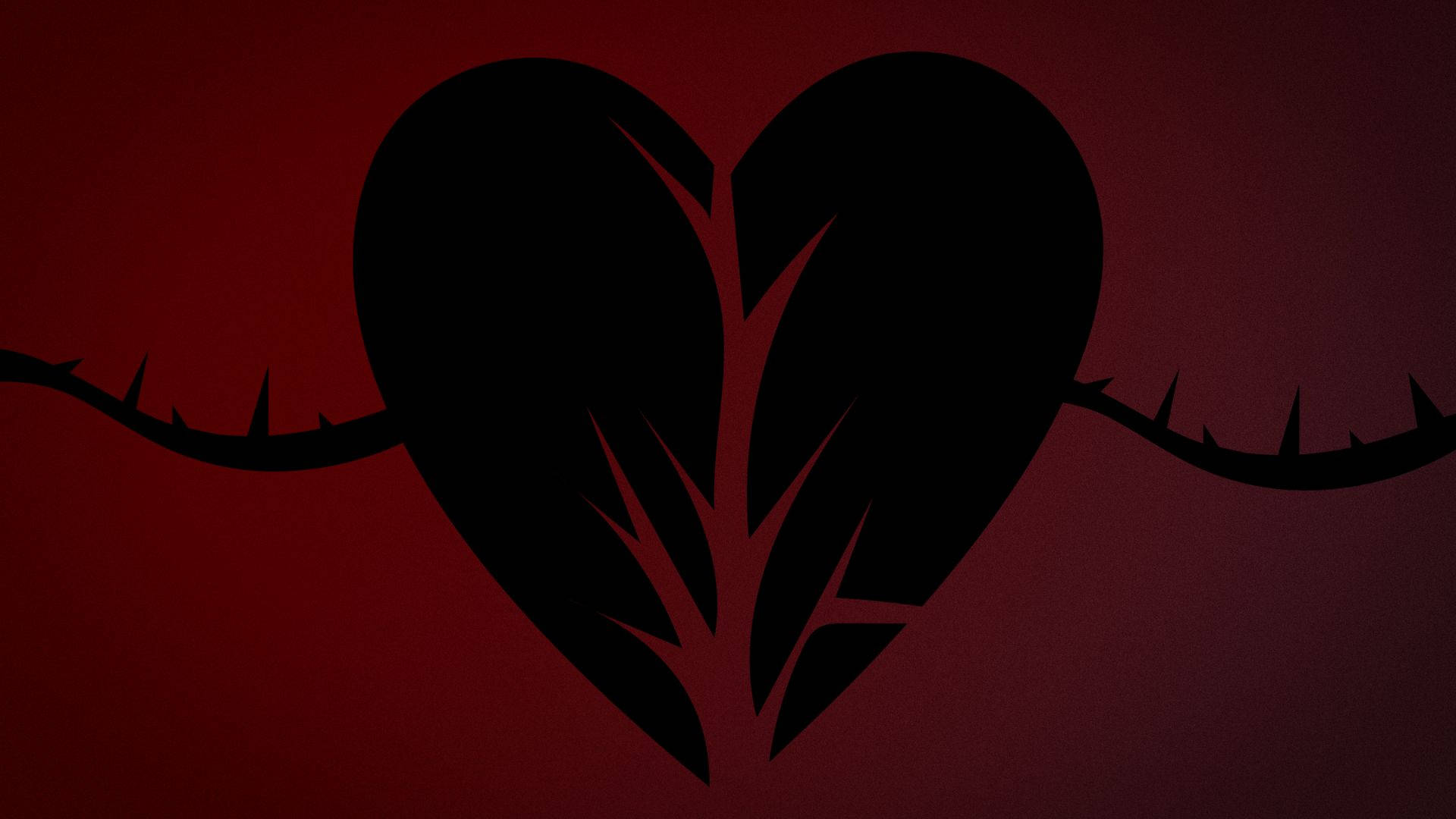 1920X1080 Black Heart Wallpaper and Background