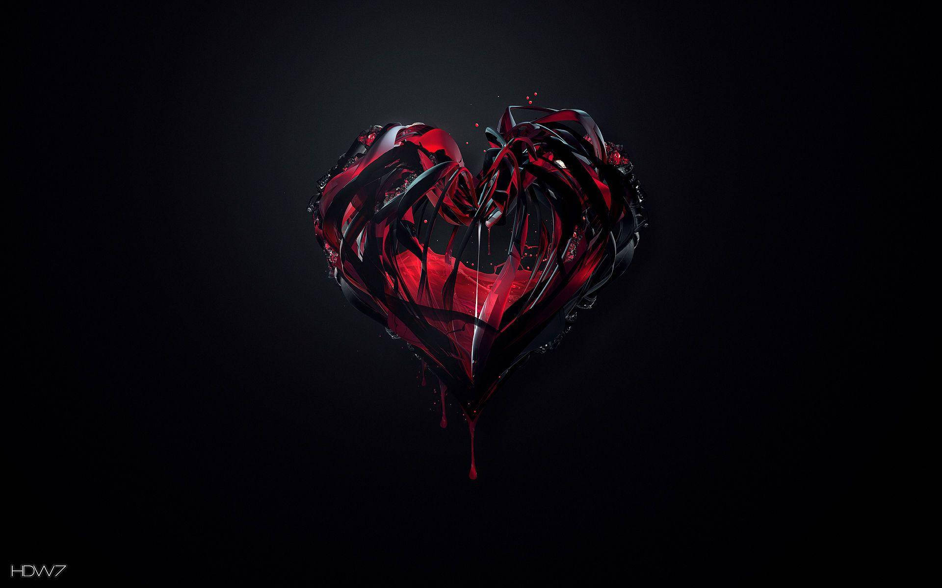 Black Heart 1920X1200 Wallpaper and Background Image