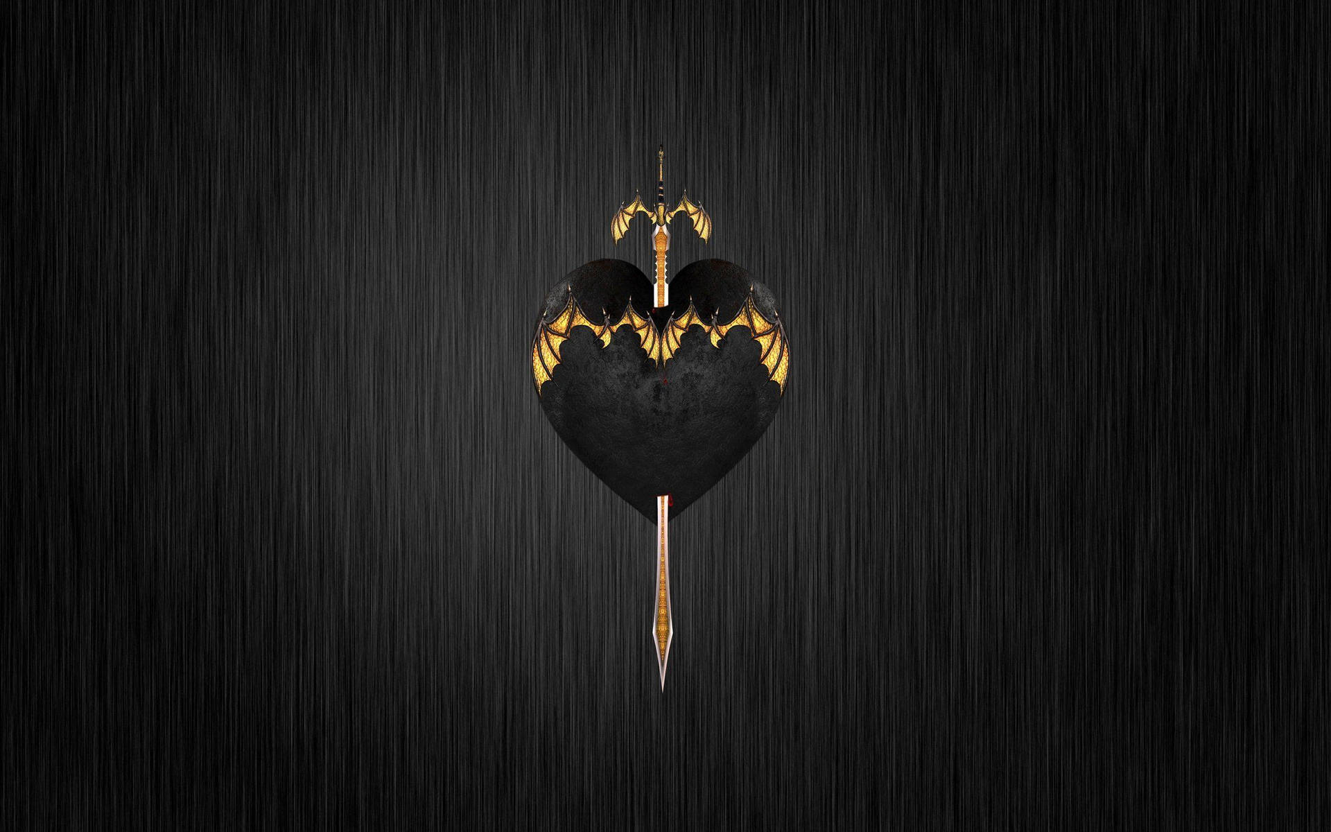 Black Heart 2560X1600 wallpaper