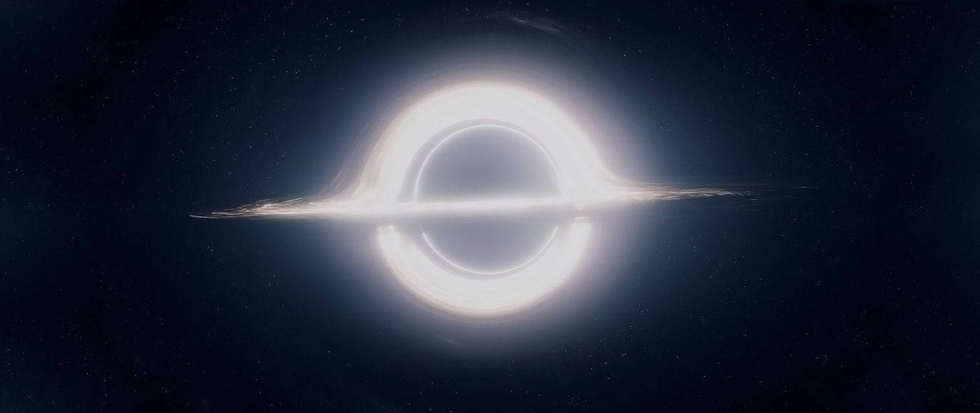 1375X580 Black Hole Wallpaper and Background
