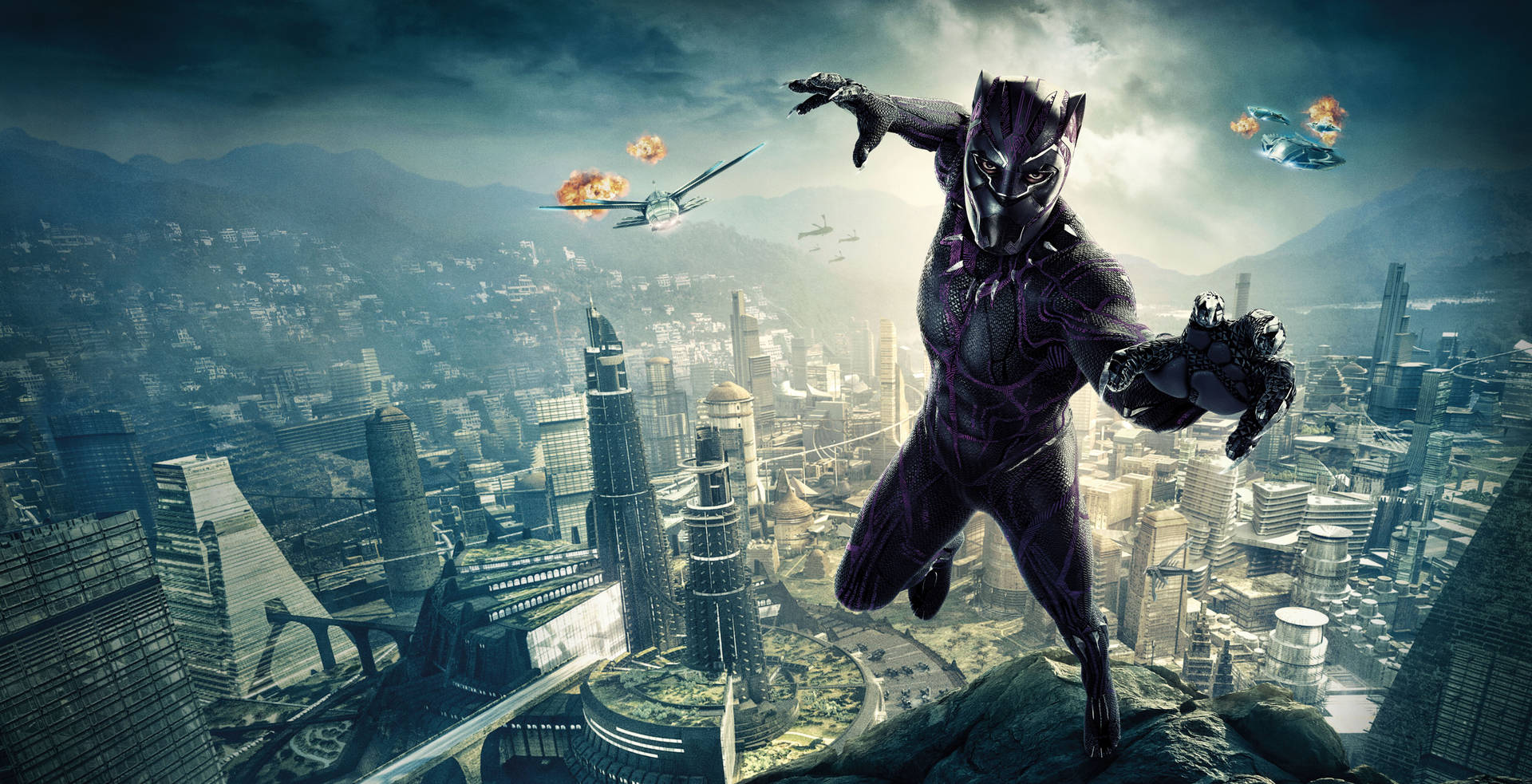 10163X5205 Black Panther Wallpaper and Background