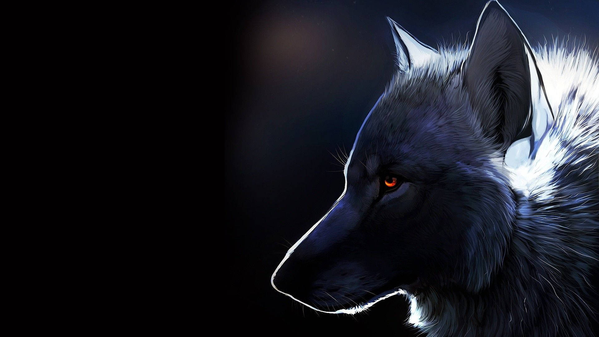 1920X1080 Black Wolf Wallpaper and Background