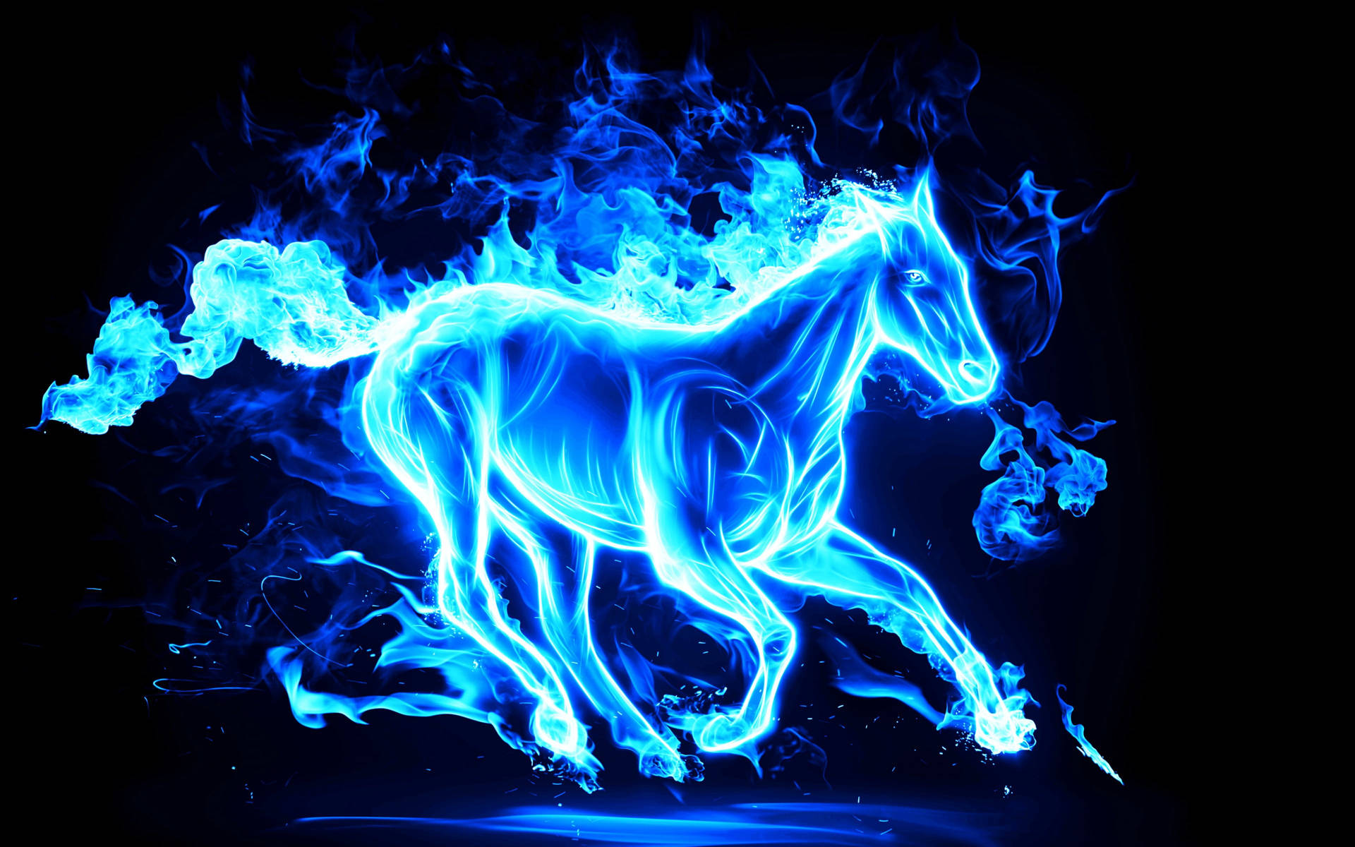3840X2400 Blue Flame Wallpaper and Background