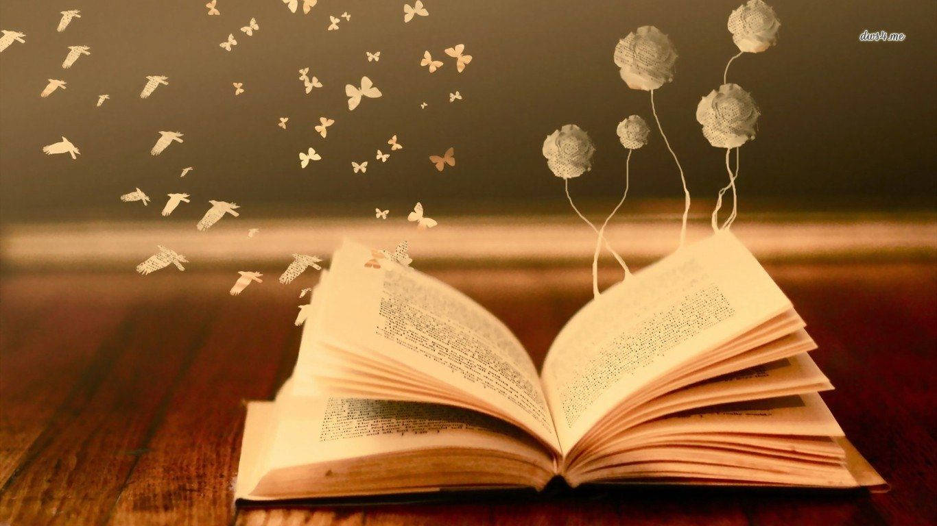 1366X768 Book Wallpaper and Background