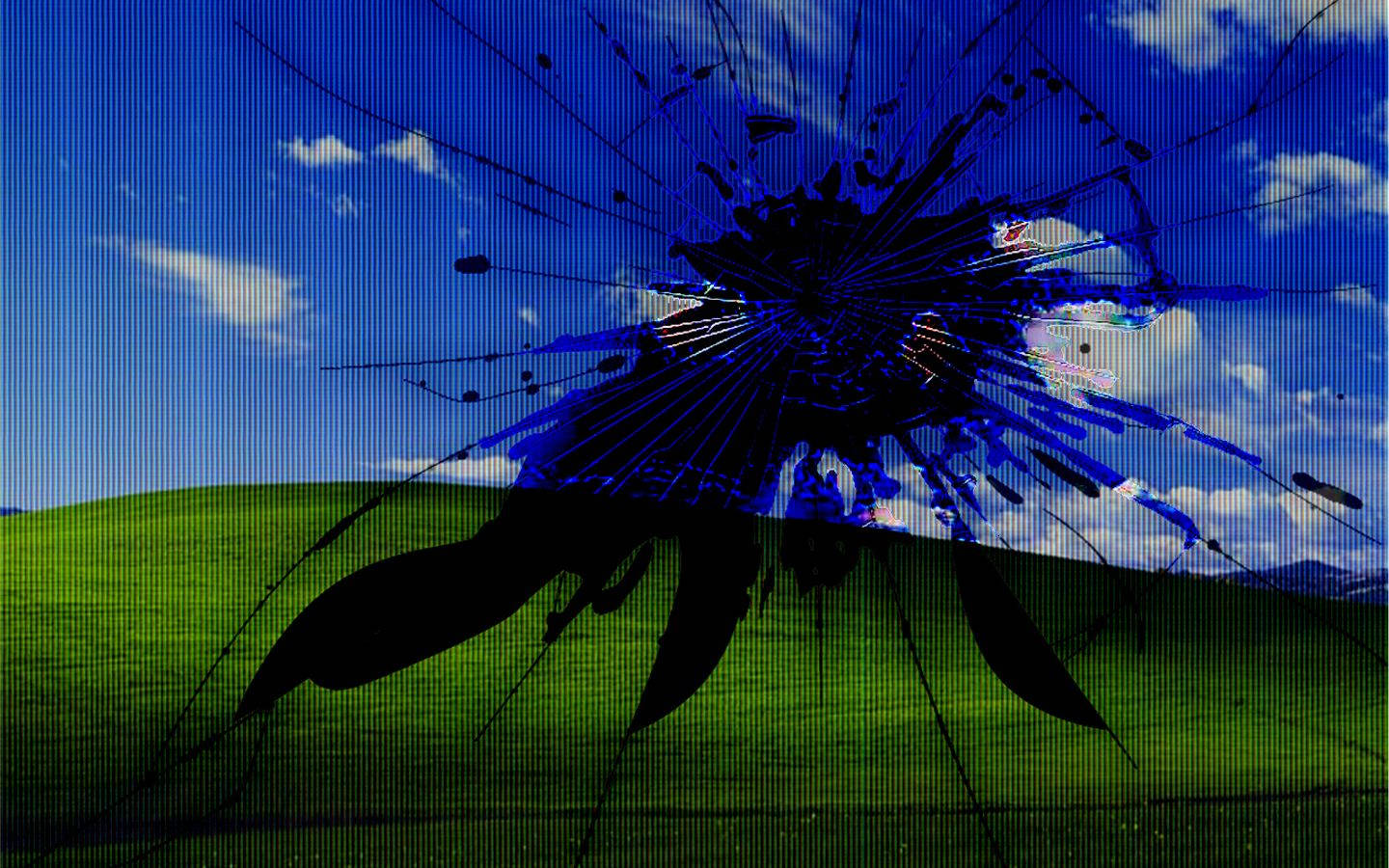 1440X900 Broken Screen Wallpaper and Background