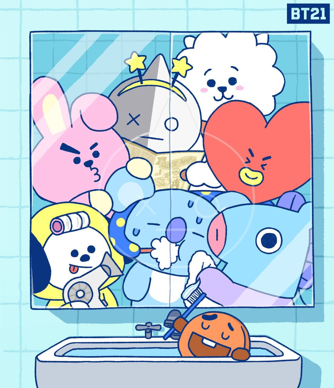 1101X1280 Bt21 Wallpaper and Background