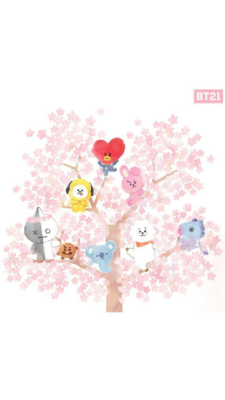 750X1334 Bt21 Wallpaper and Background
