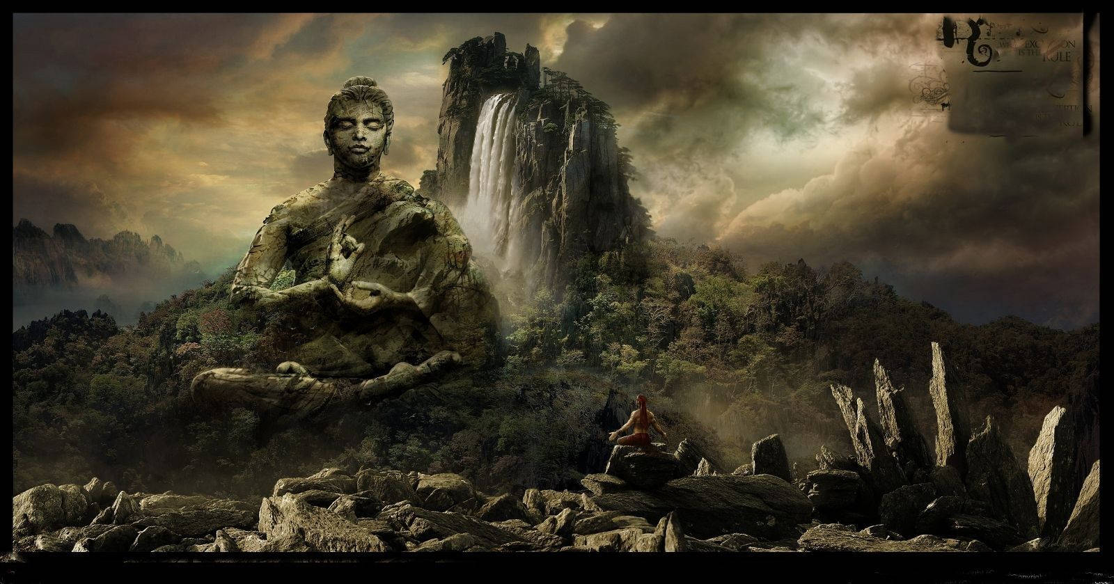 Buddha 1600X839 Wallpaper and Background Image