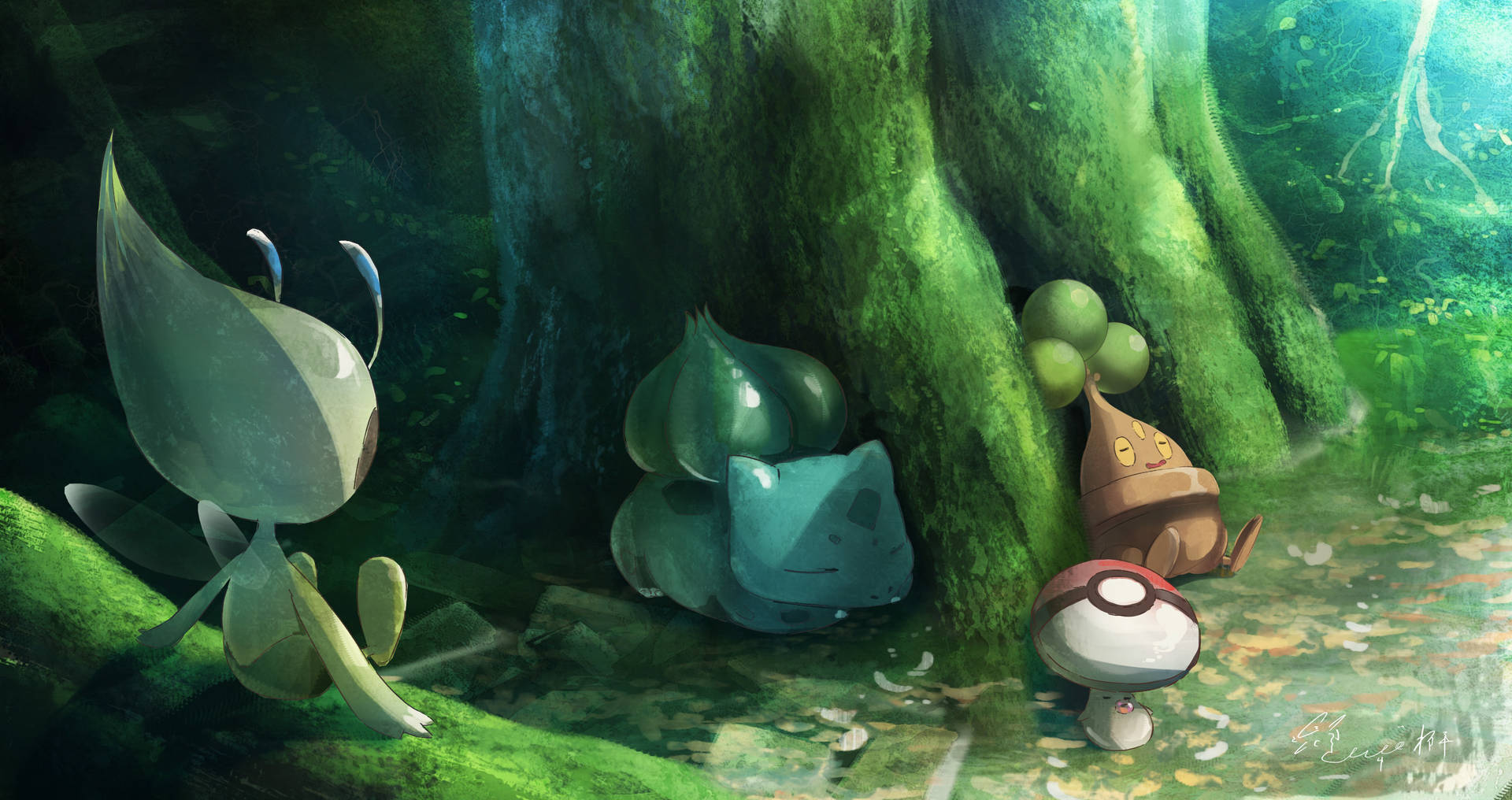 Bulbasaur 3506X1855 Wallpaper and Background Image