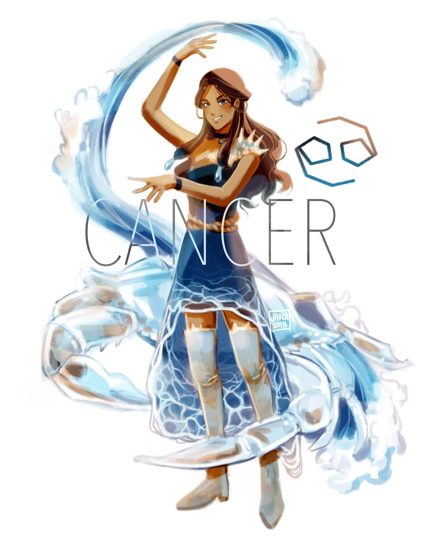 2550X3300 Cancer Zodiac Wallpaper and Background