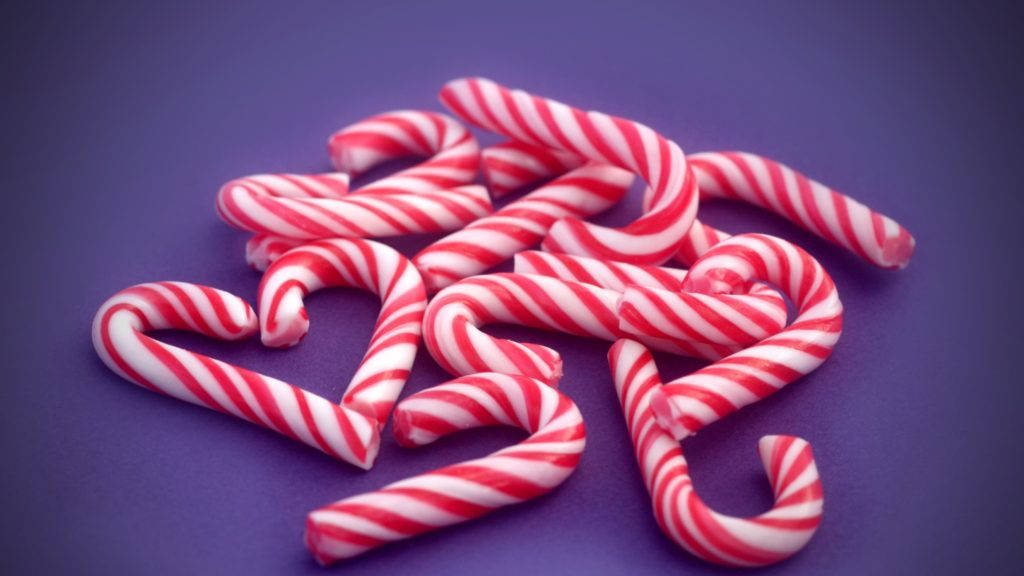 1024X576 Candy Cane Wallpaper and Background