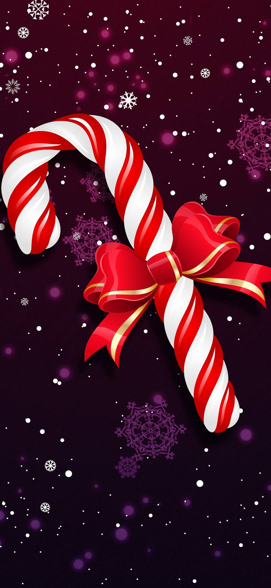 1242X2688 Candy Cane Wallpaper and Background