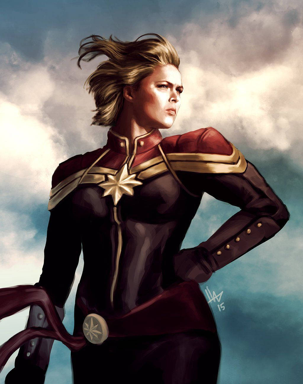 Captain Marvel 1024X1297 Wallpaper and Background Image