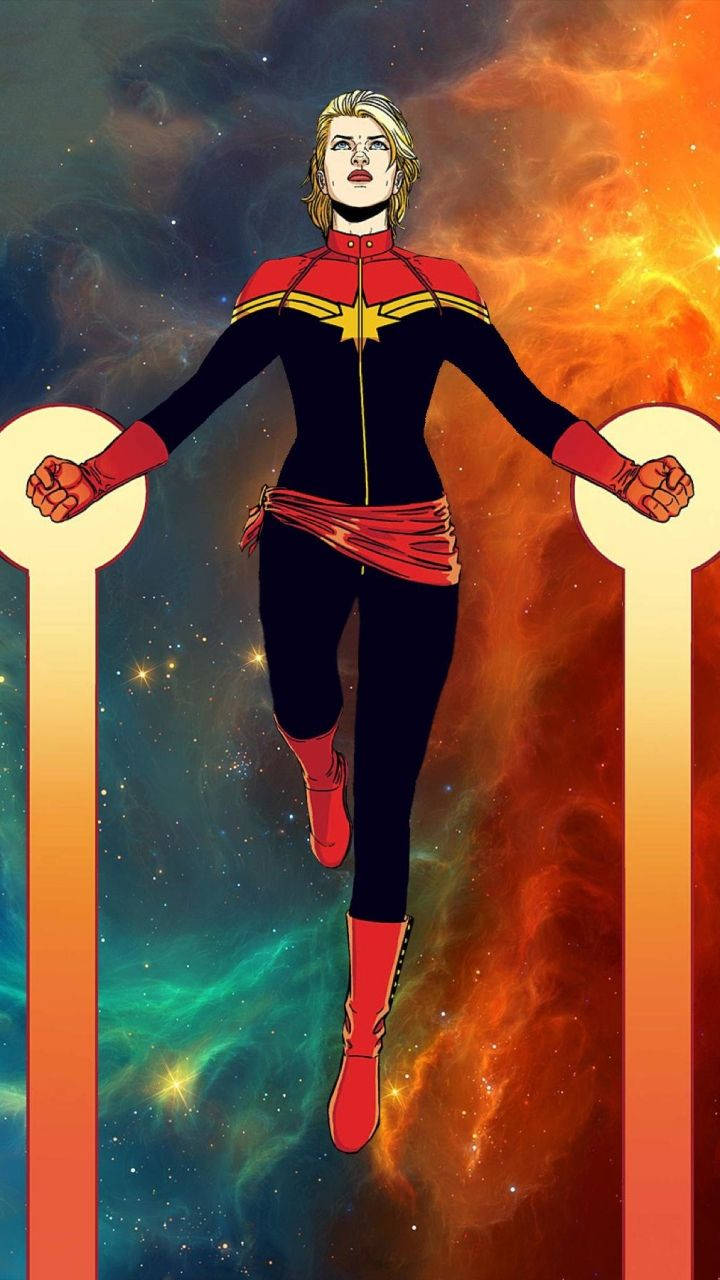 Captain Marvel 720X1280 Wallpaper and Background Image
