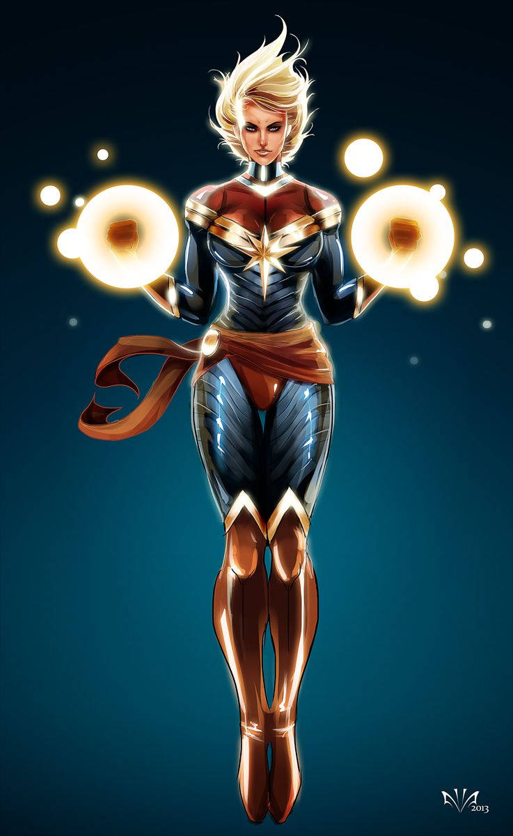 737X1200 Captain Marvel Wallpaper and Background