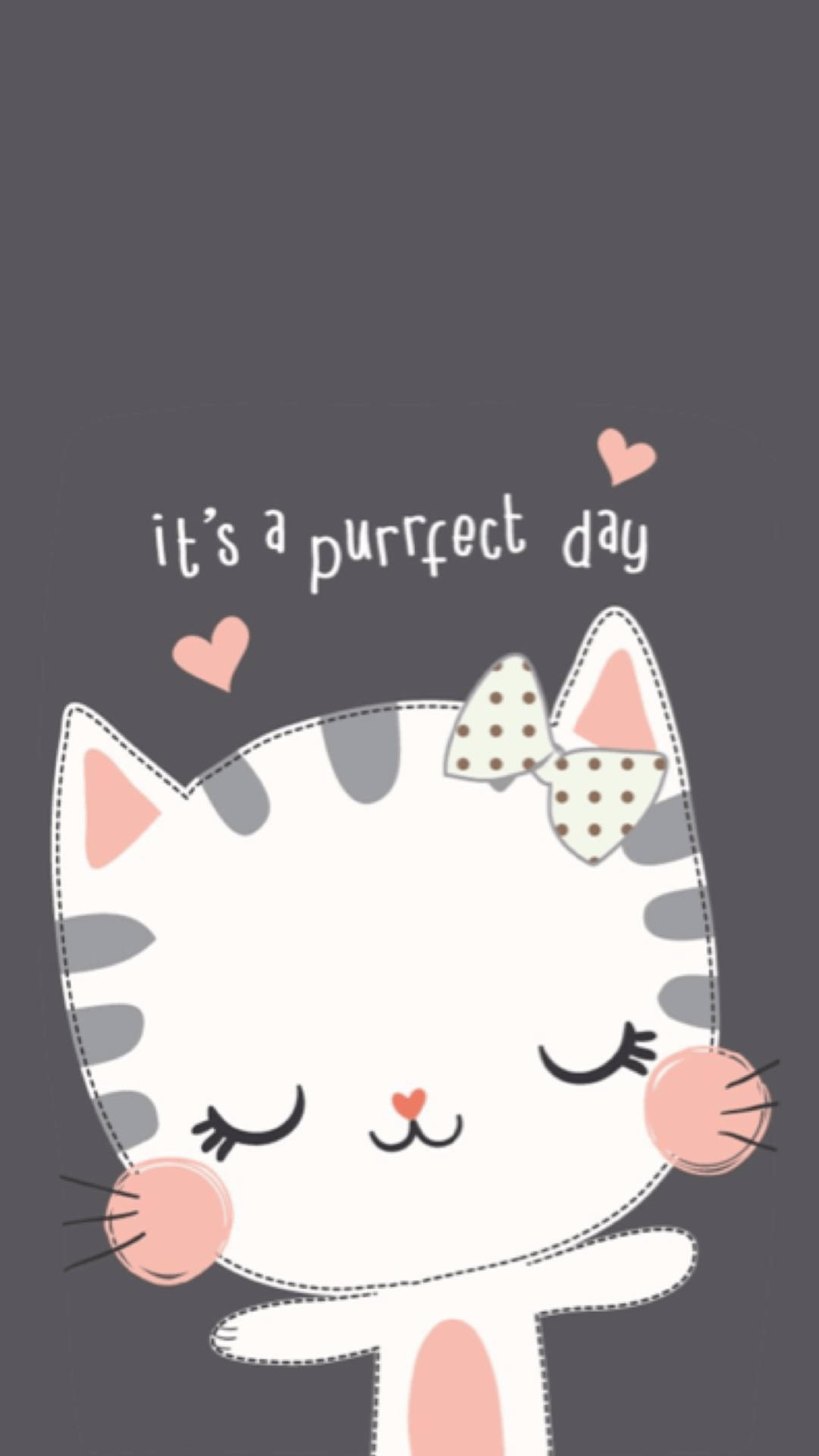 1242X2208 Cartoon Cat Wallpaper and Background