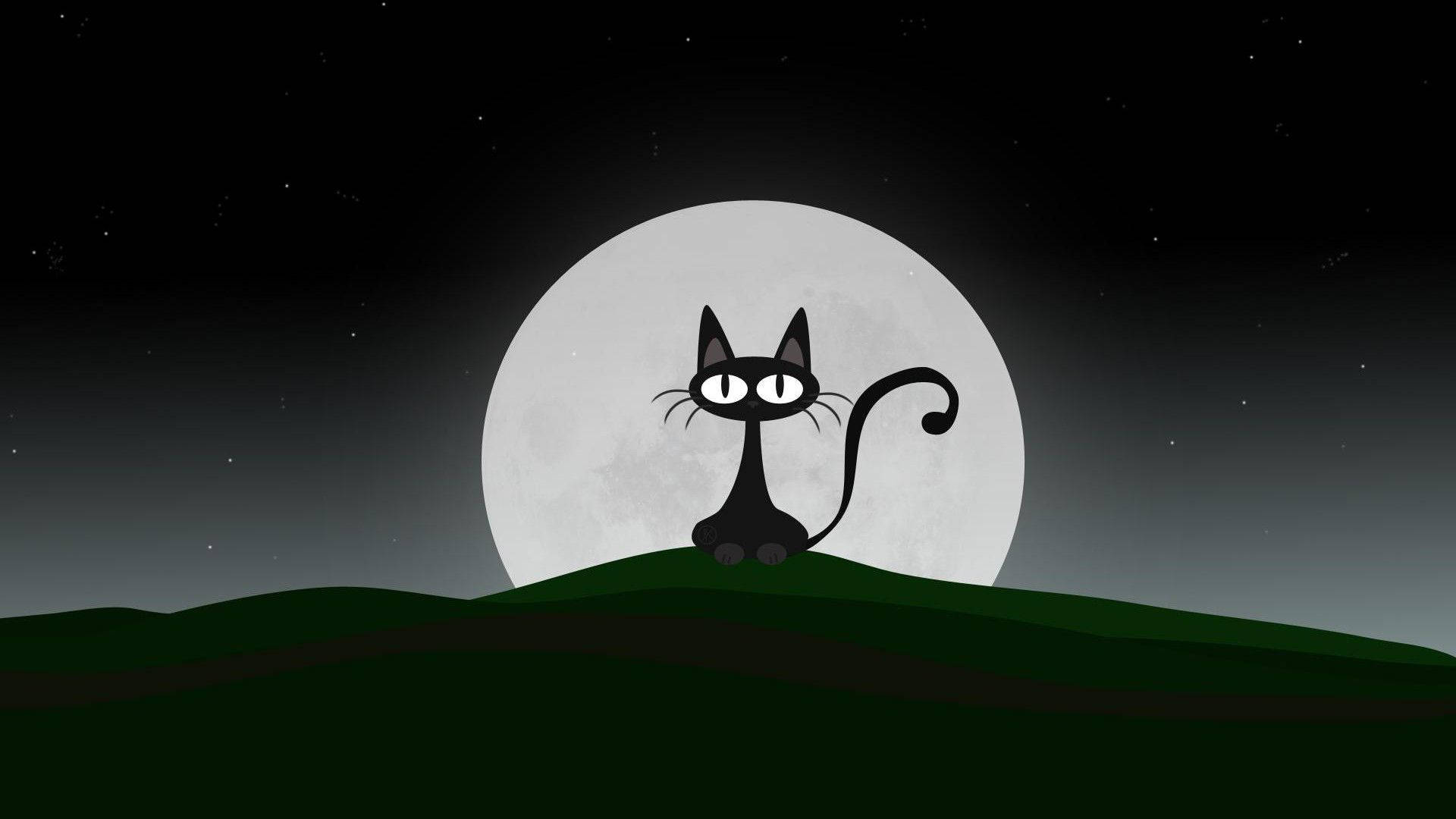 1920X1080 Cartoon Cat Wallpaper and Background