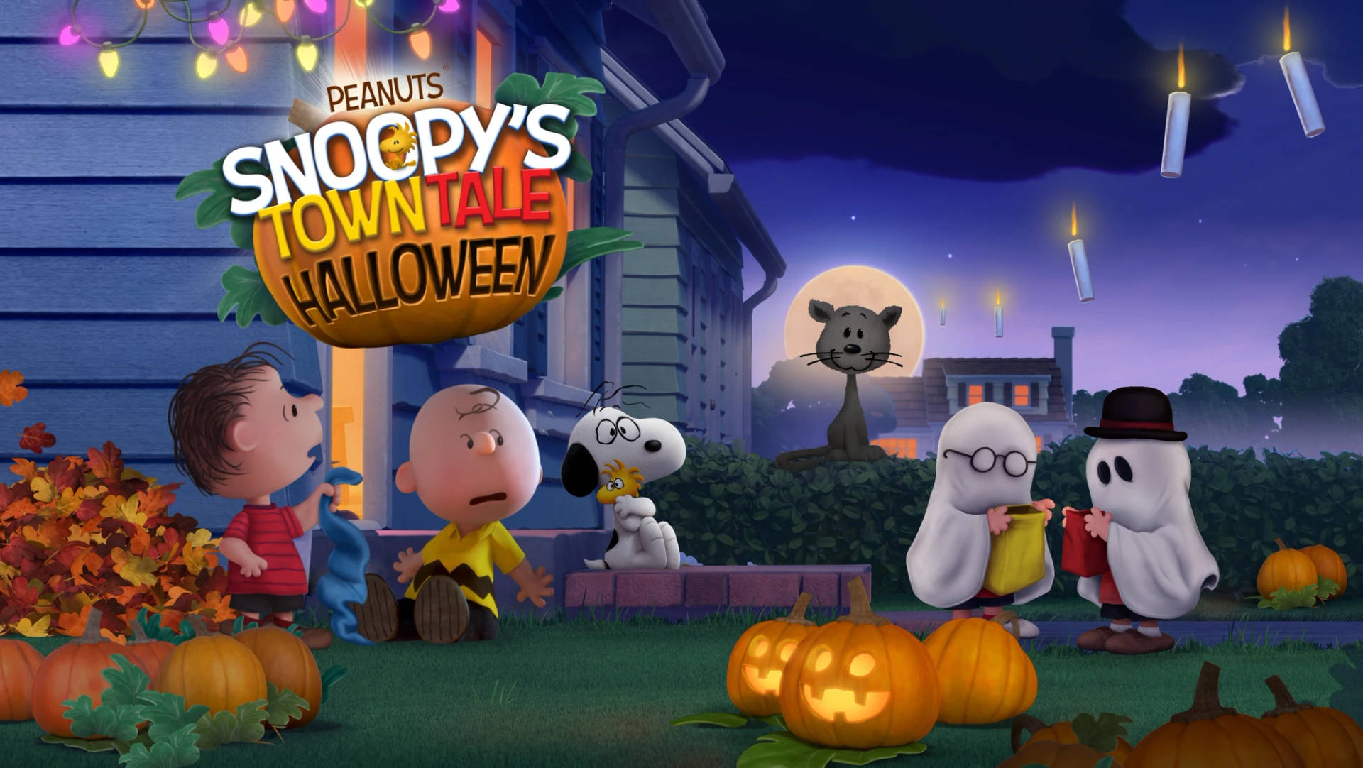 2000X1127 Charlie Brown Halloween Wallpaper and Background