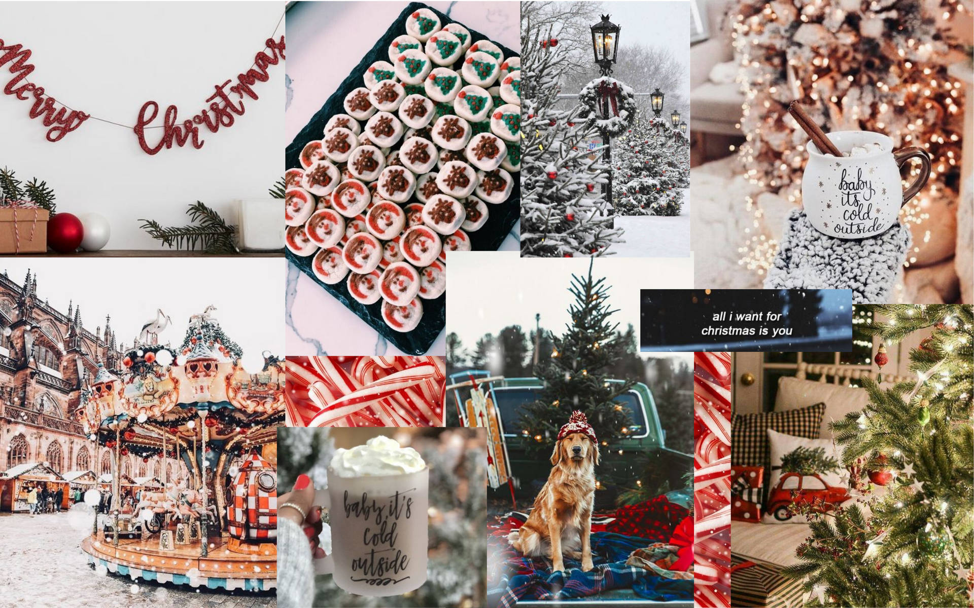 2560X1600 Christmas Collage Wallpaper and Background