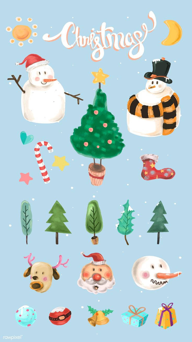 735X1307 Christmas Phone Wallpaper and Background