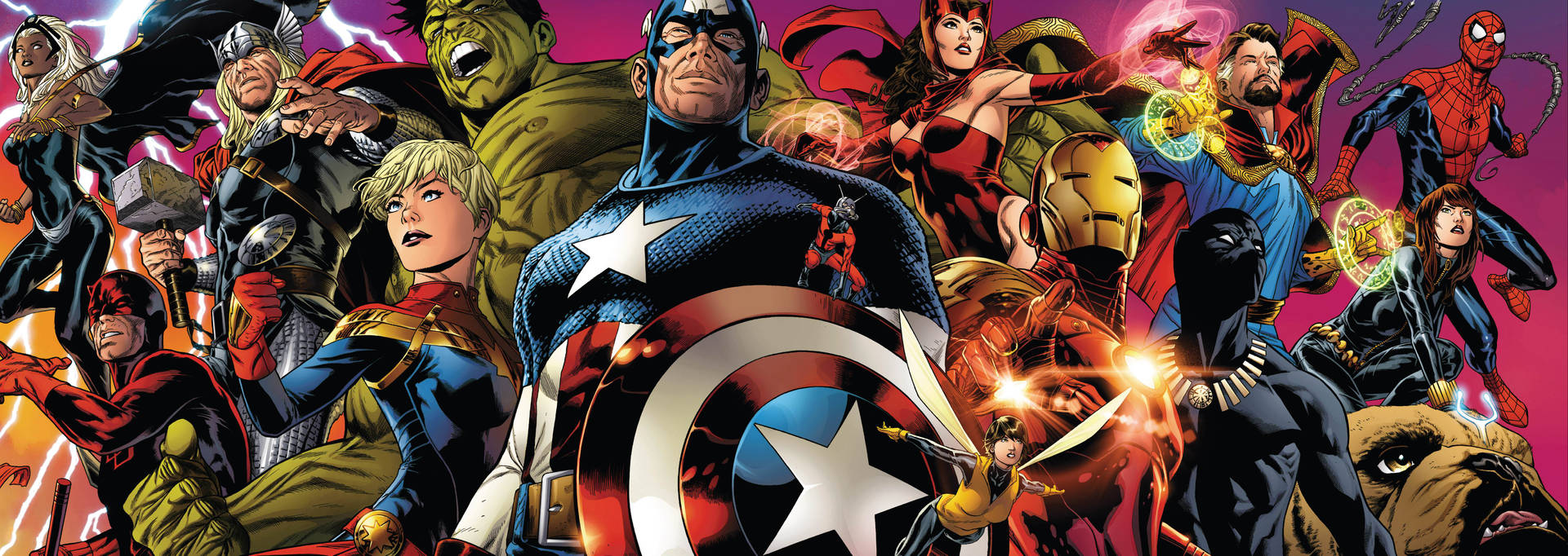 Comic Book 7950X2823 Wallpaper and Background Image