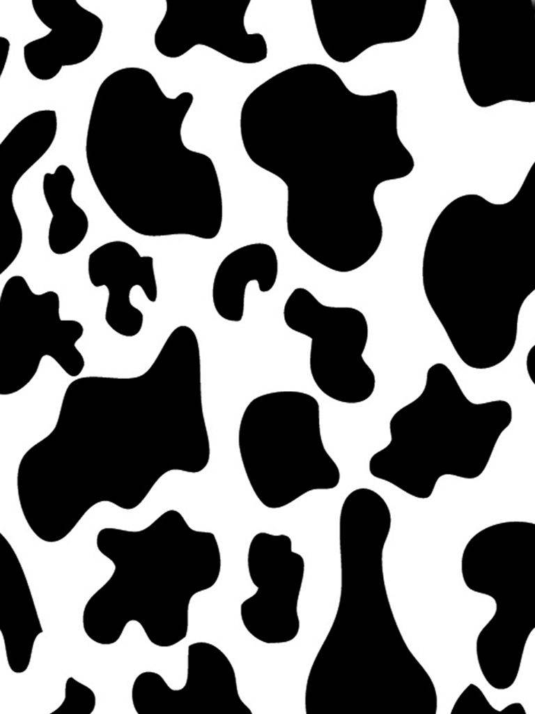 768X1024 Cow Print Wallpaper and Background