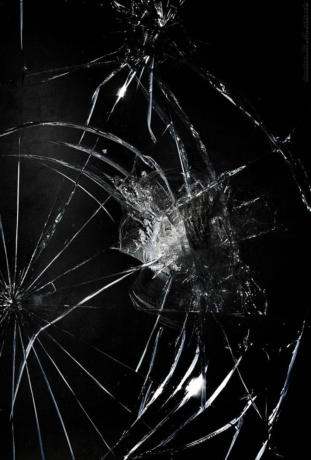 Cracked Screen 1040X1536 Wallpaper and Background Image