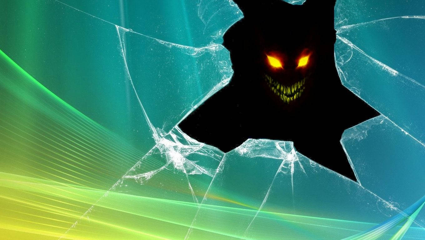 Cracked Screen 1360X768 Wallpaper and Background Image